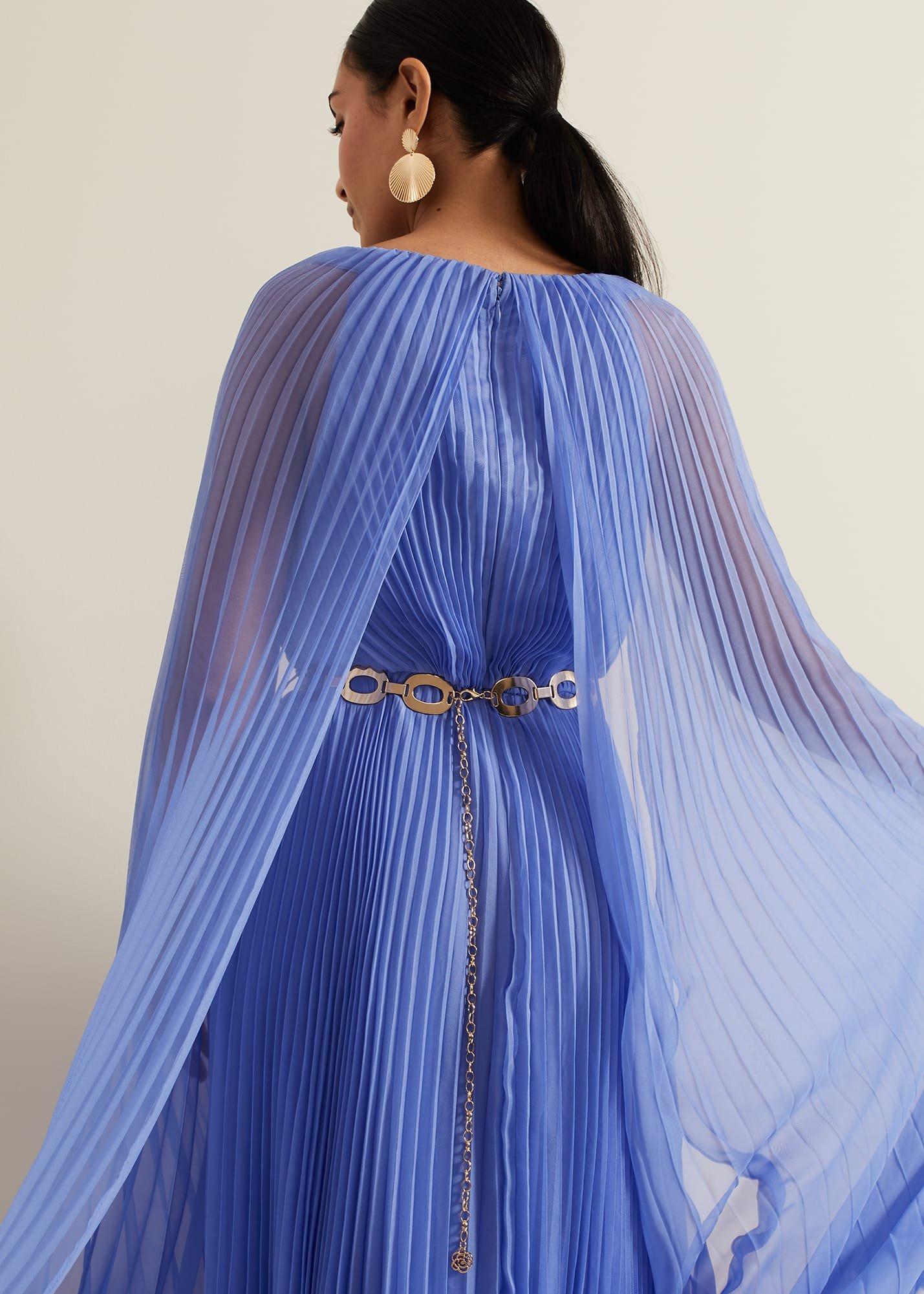 ${product-id}-Petite Marren Blue Chiffon Maxi Dress-Blue-${view-type}