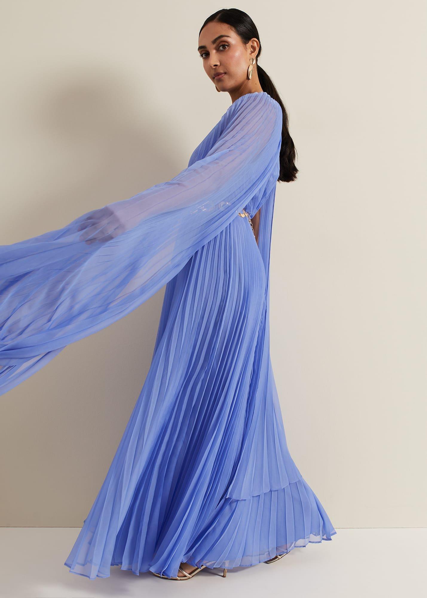 ${product-id}-Petite Marren Blue Chiffon Maxi Dress-Blue-${view-type}