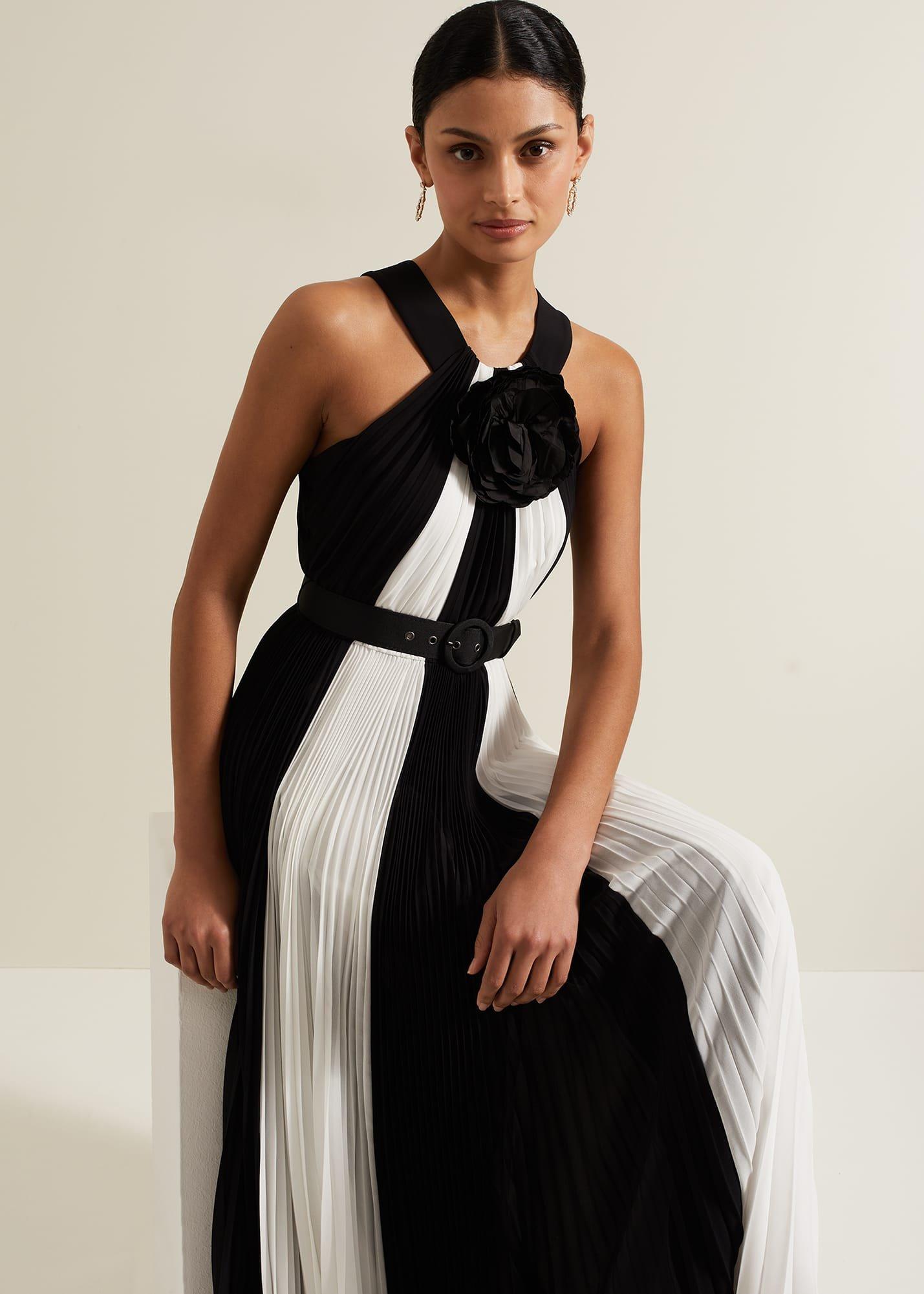 Taylor Pleated Maxi Dress
