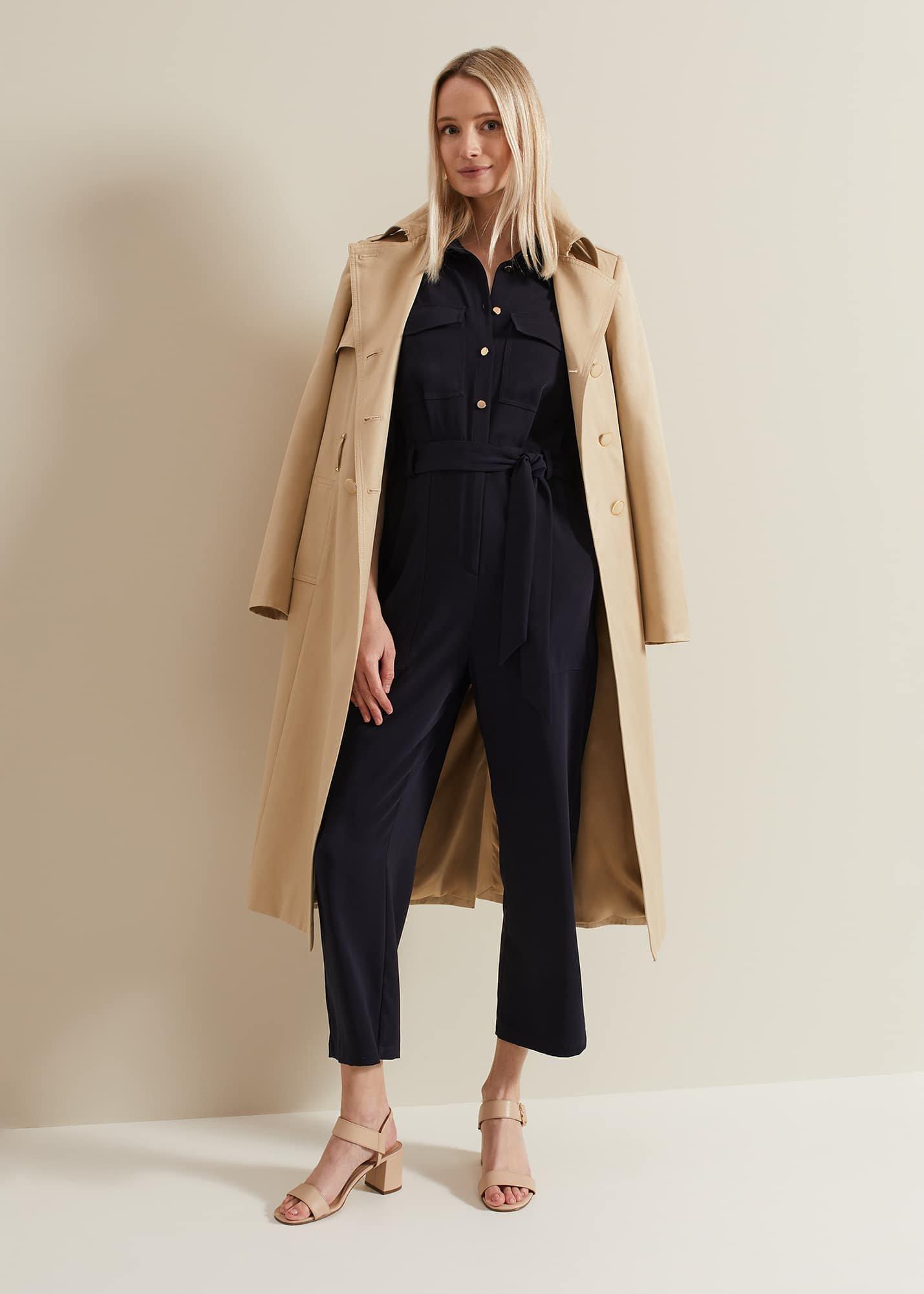 Petite Tallulah Navy Utility Jumpsuit