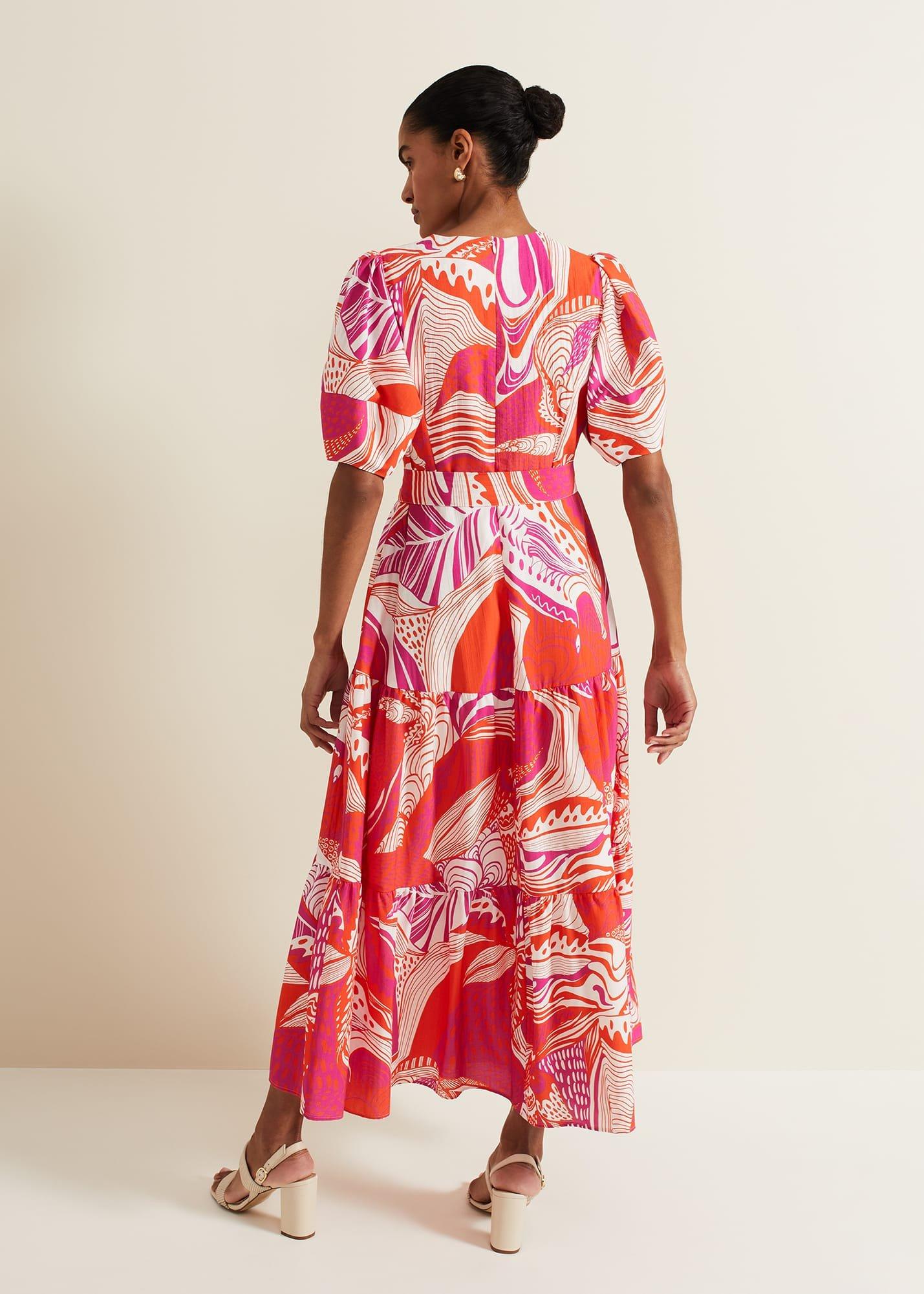 Tilda Red Midi Dress