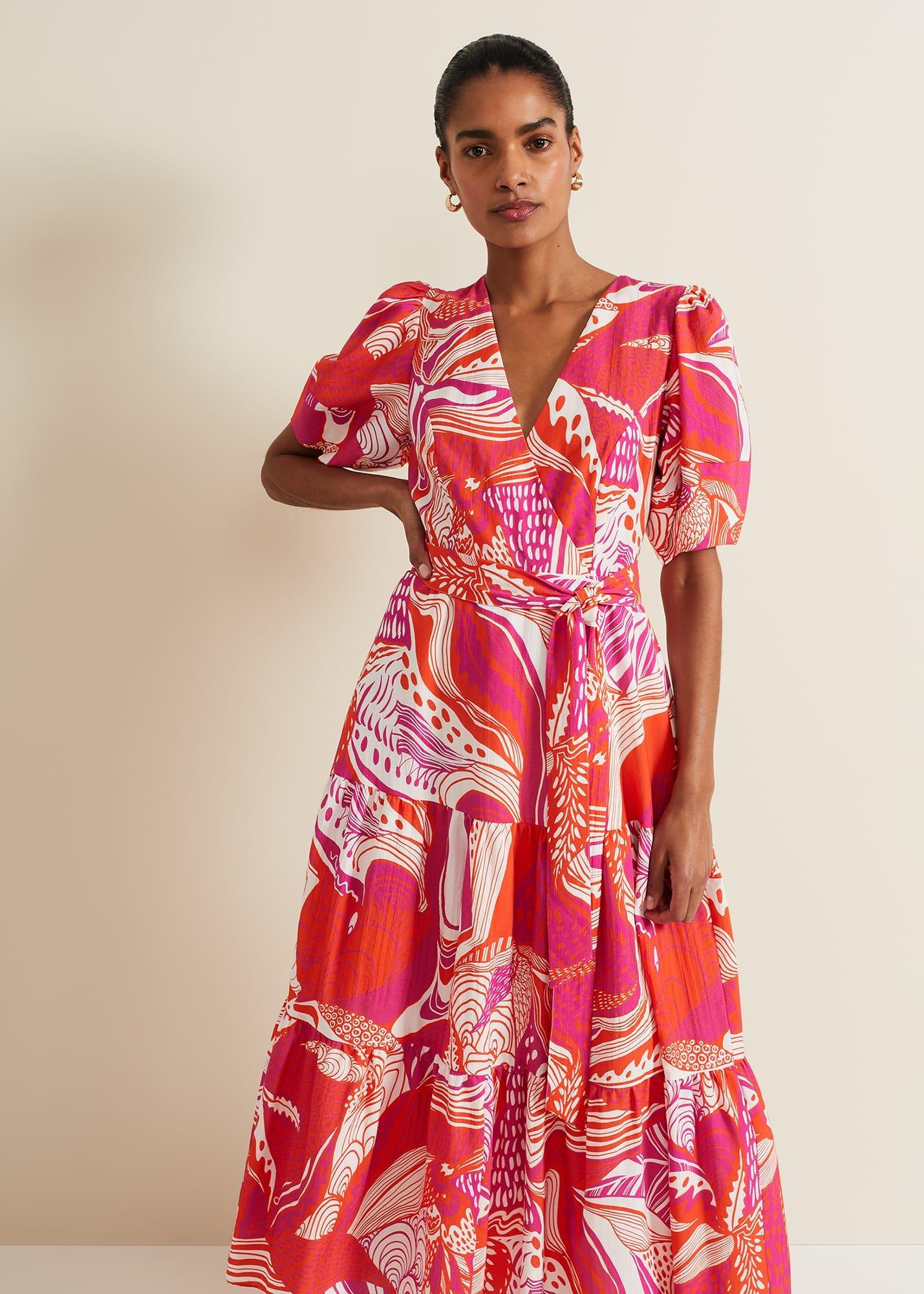 Tilda Red Midi Dress