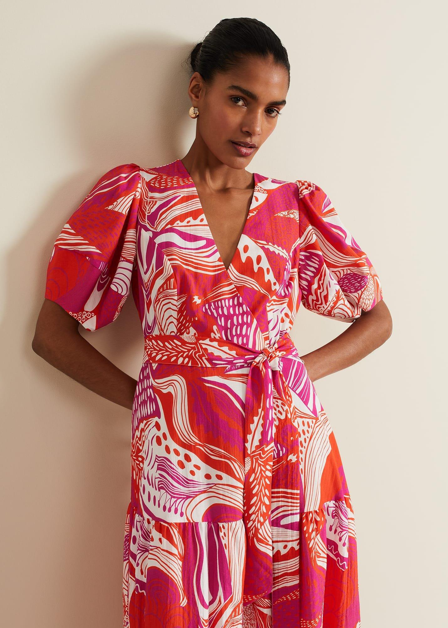 Tilda Red Midi Dress