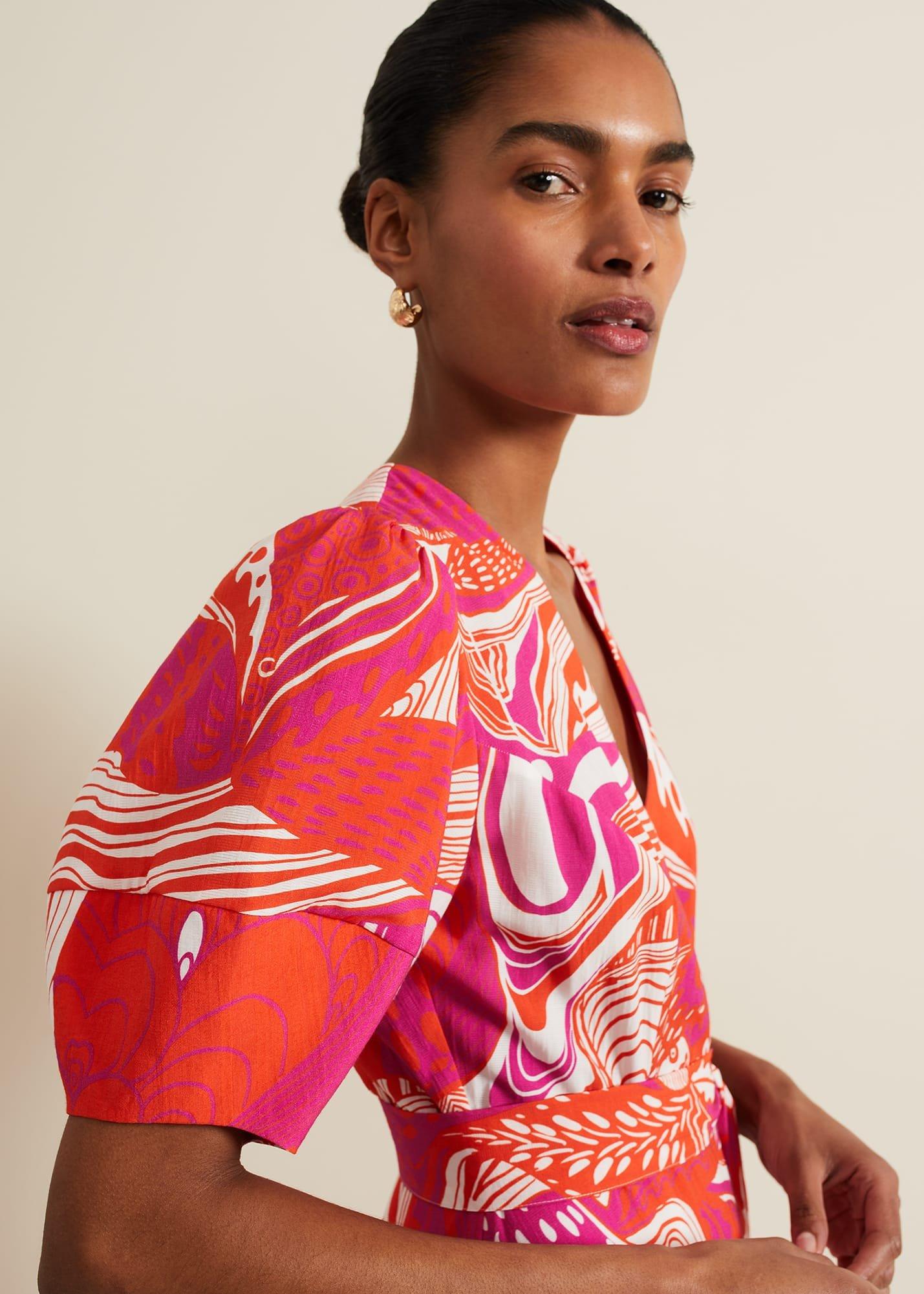 Tilda Red Midi Dress