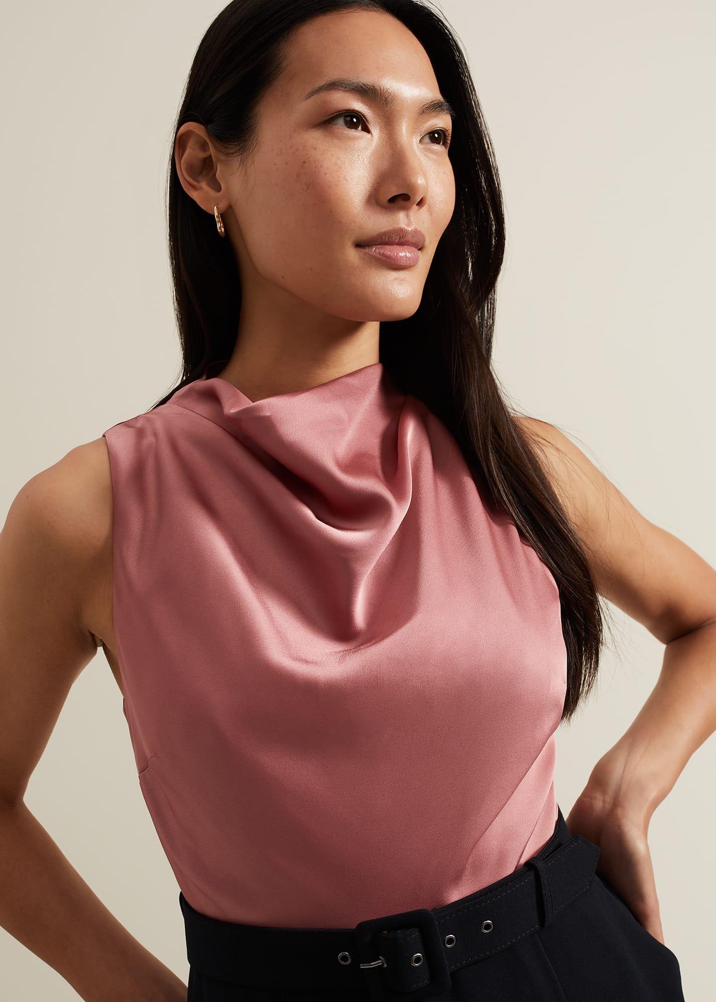 Sabina Satin Wide Leg Jumpsuit