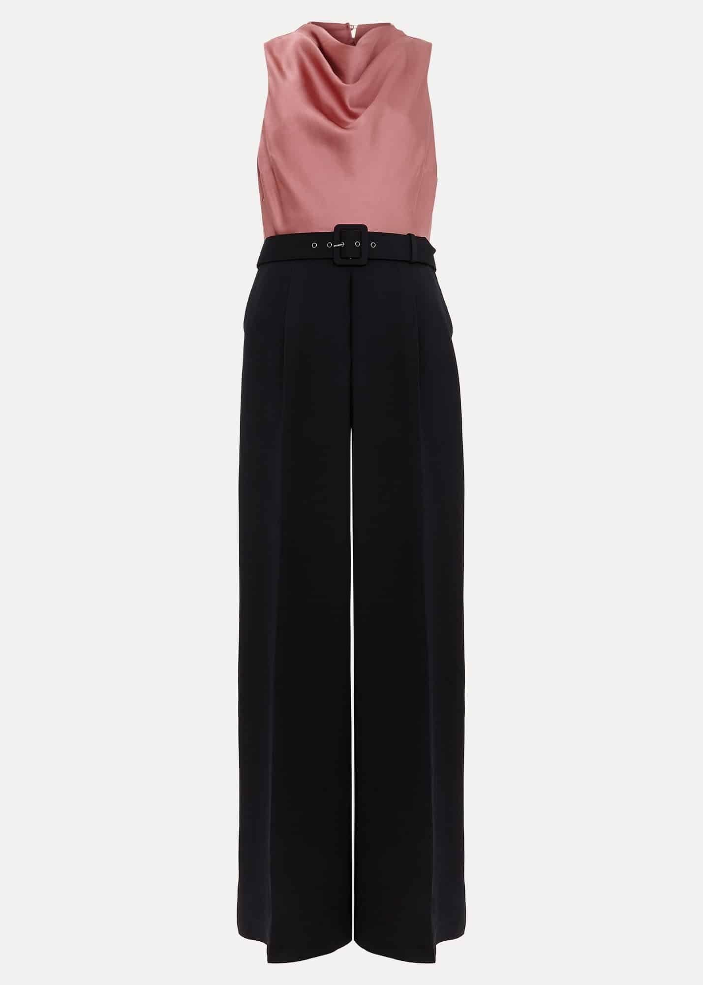 Sabina Satin Wide Leg Jumpsuit