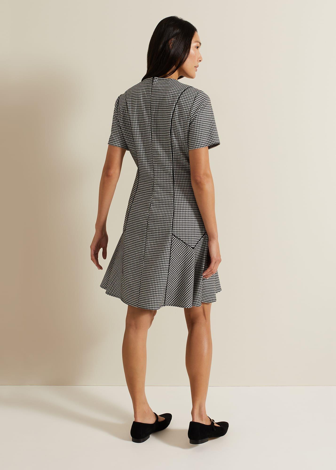 Viola Houndstooth Mini Dress