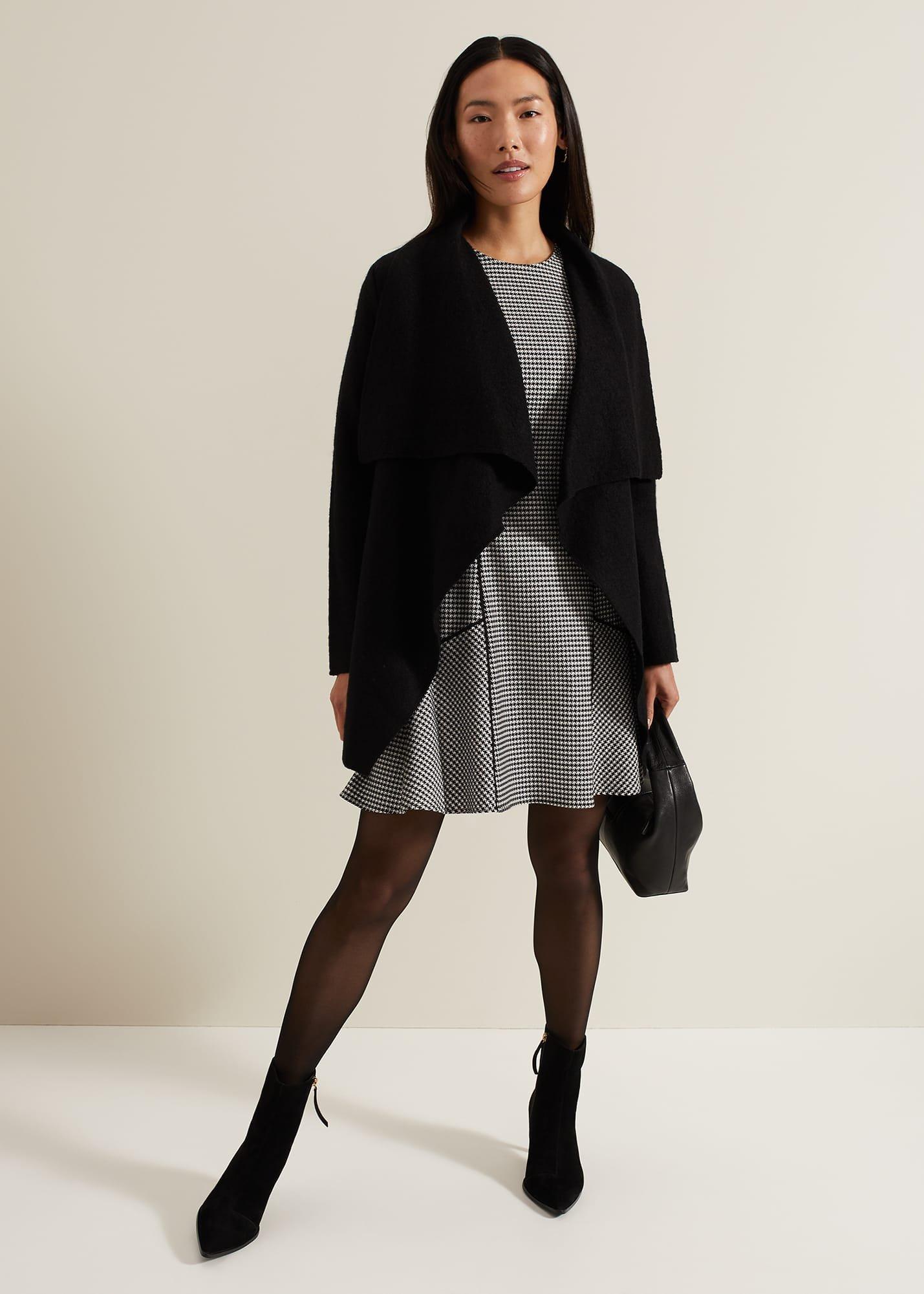 Viola Houndstooth Mini Dress