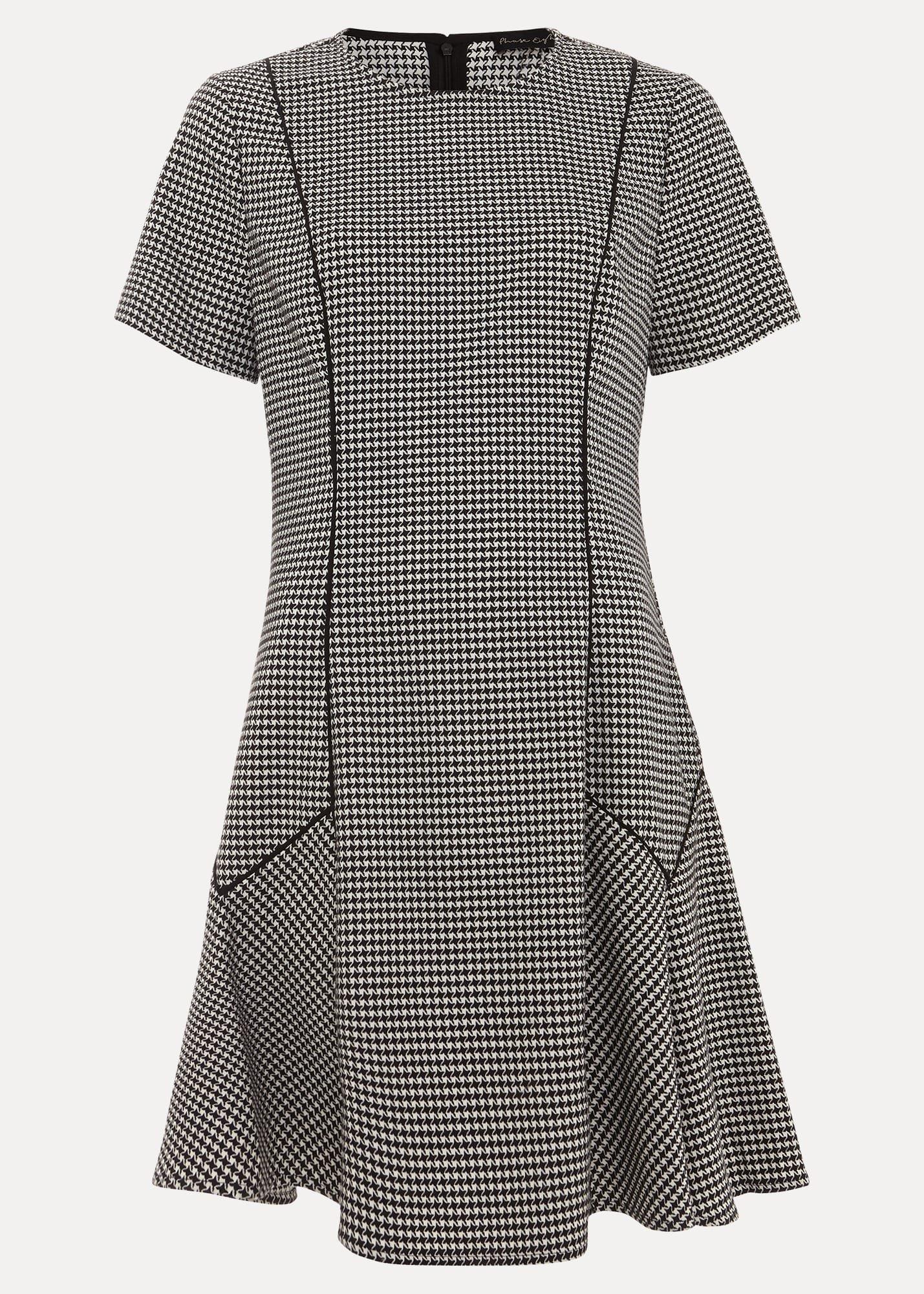 Viola Houndstooth Mini Dress