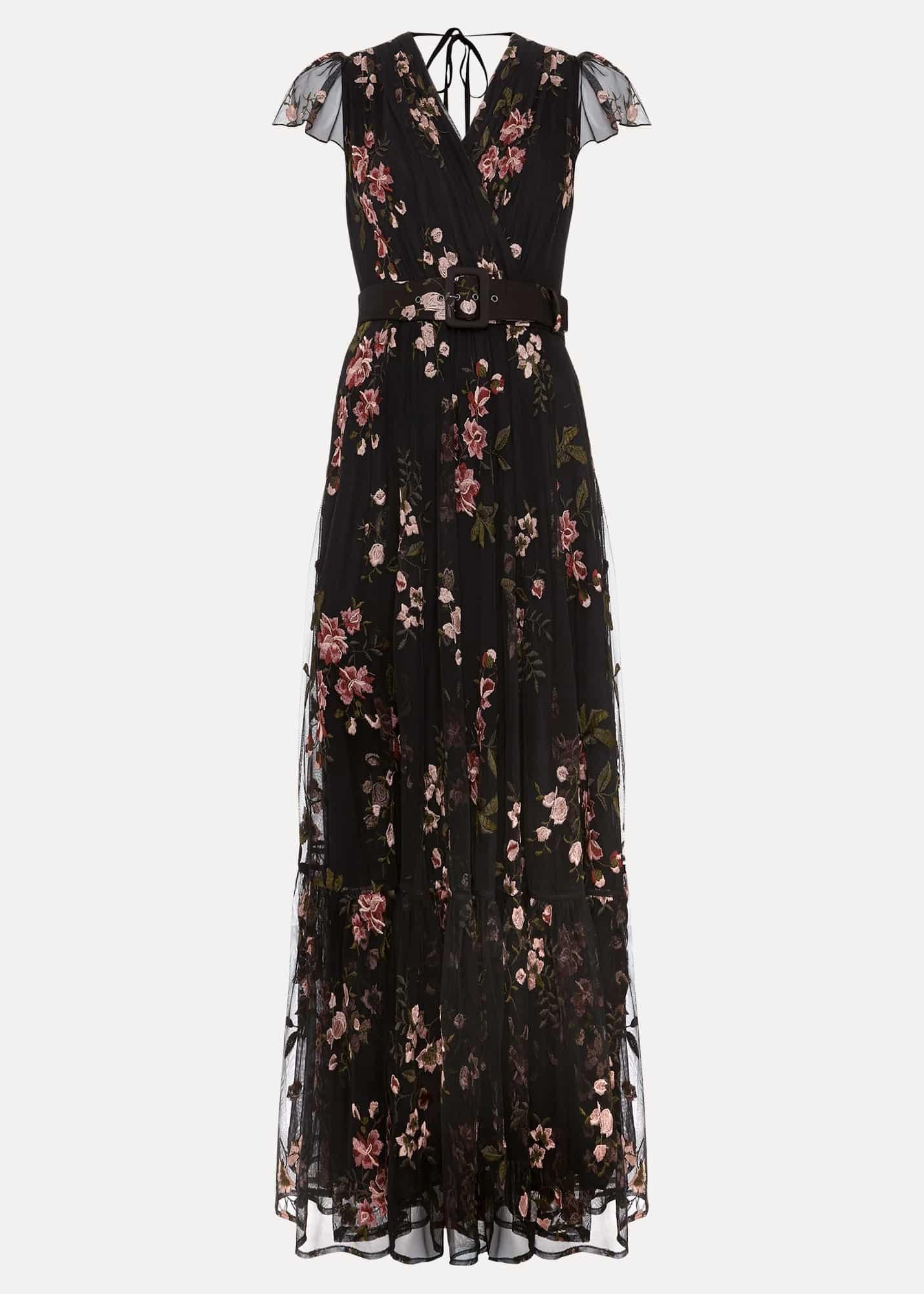 Tamera Mesh Embroidered Maxi Dress | Phase Eight UK |
