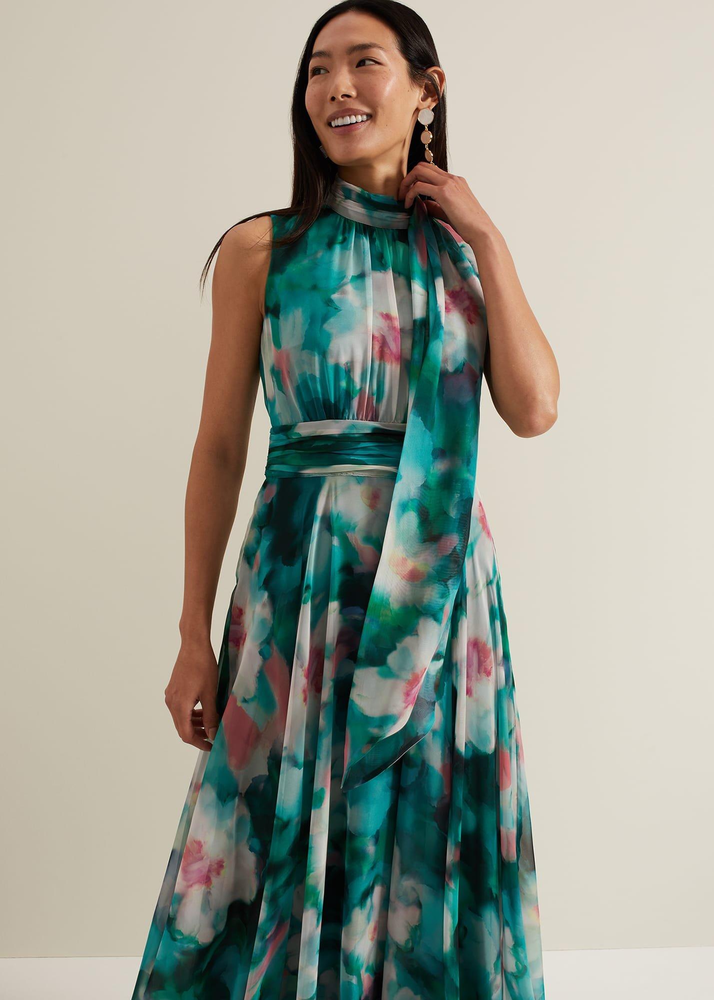 Lucinda Chiffon Print Maxi Dress