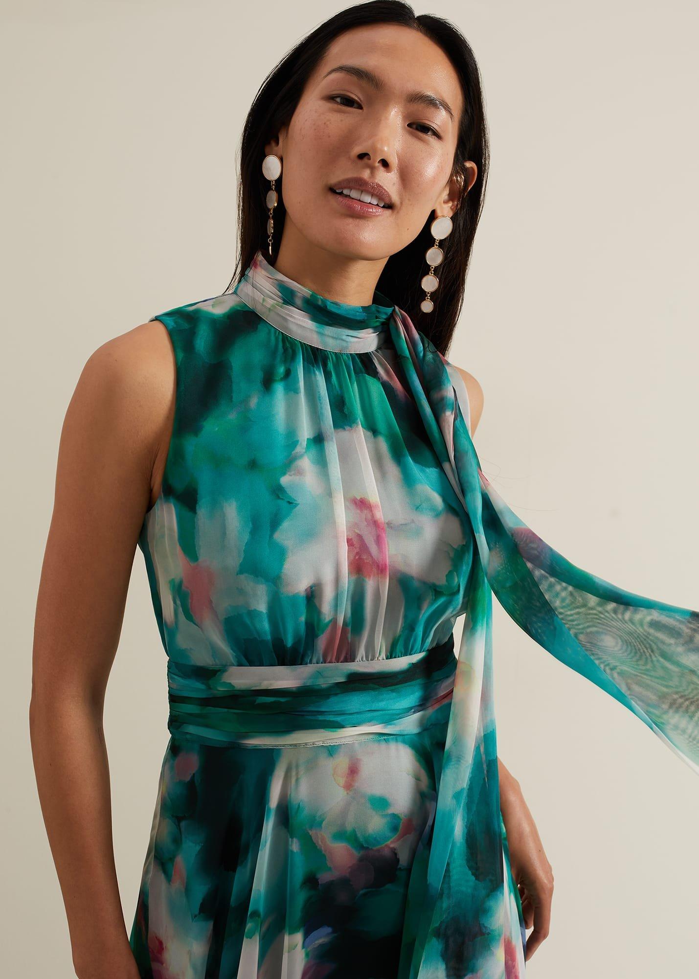Lucinda Chiffon Print Maxi Dress