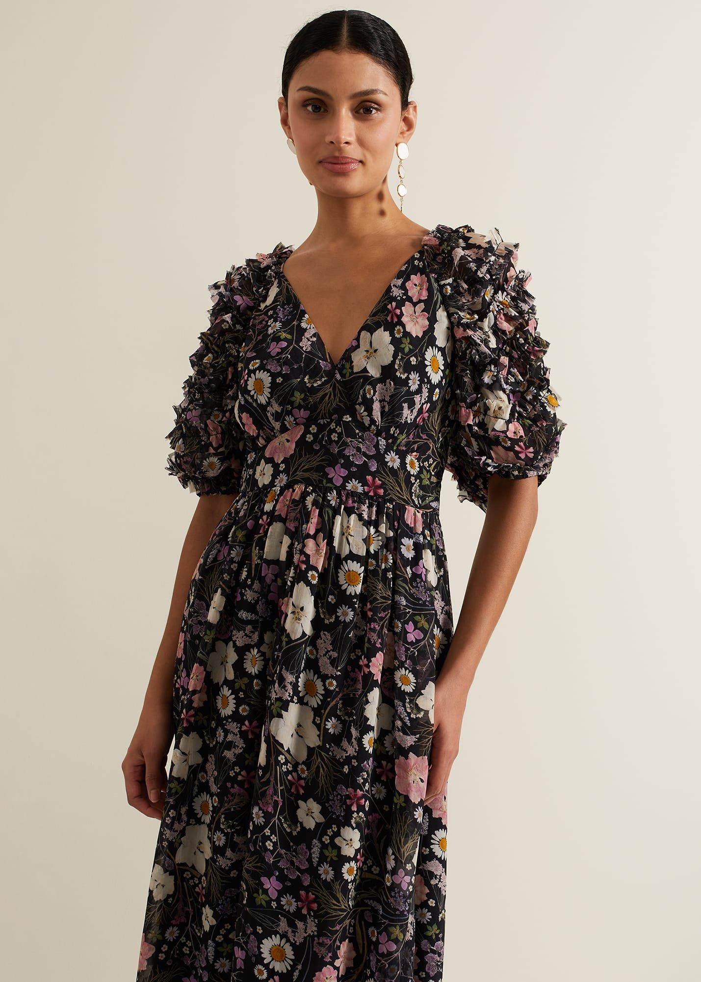 Lesley Multi Coloured Floral Maxi Dress