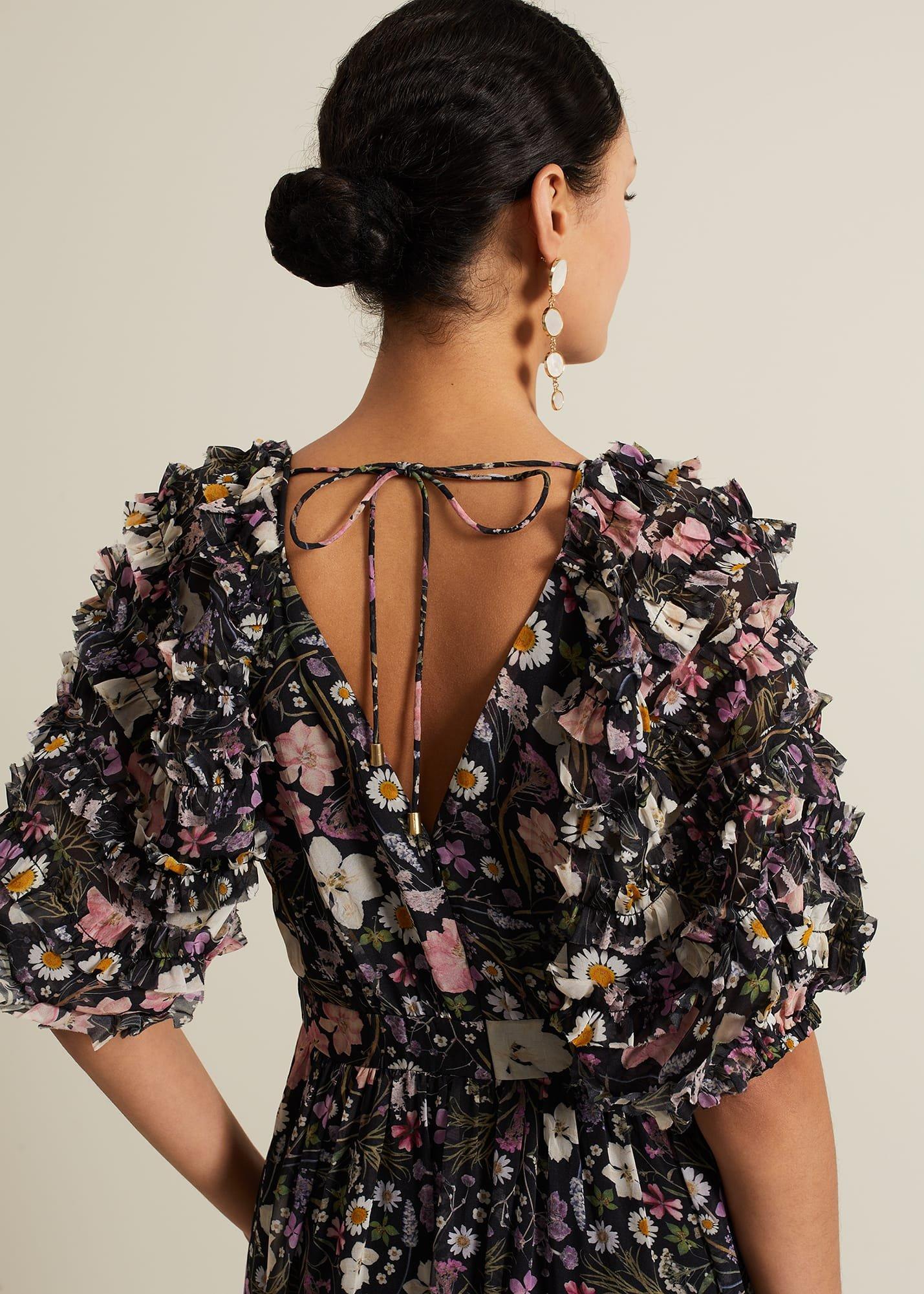 Lesley Multi Coloured Floral Maxi Dress