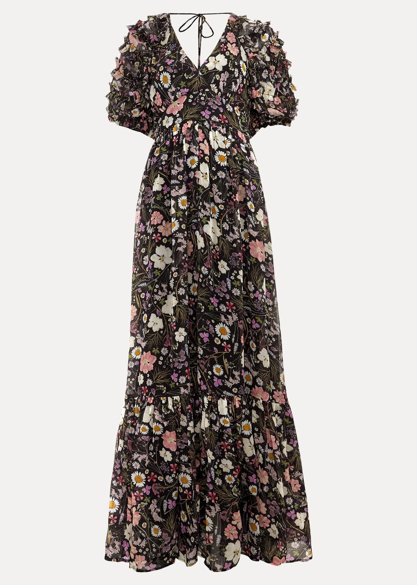 Lesley Multi Coloured Floral Maxi Dress