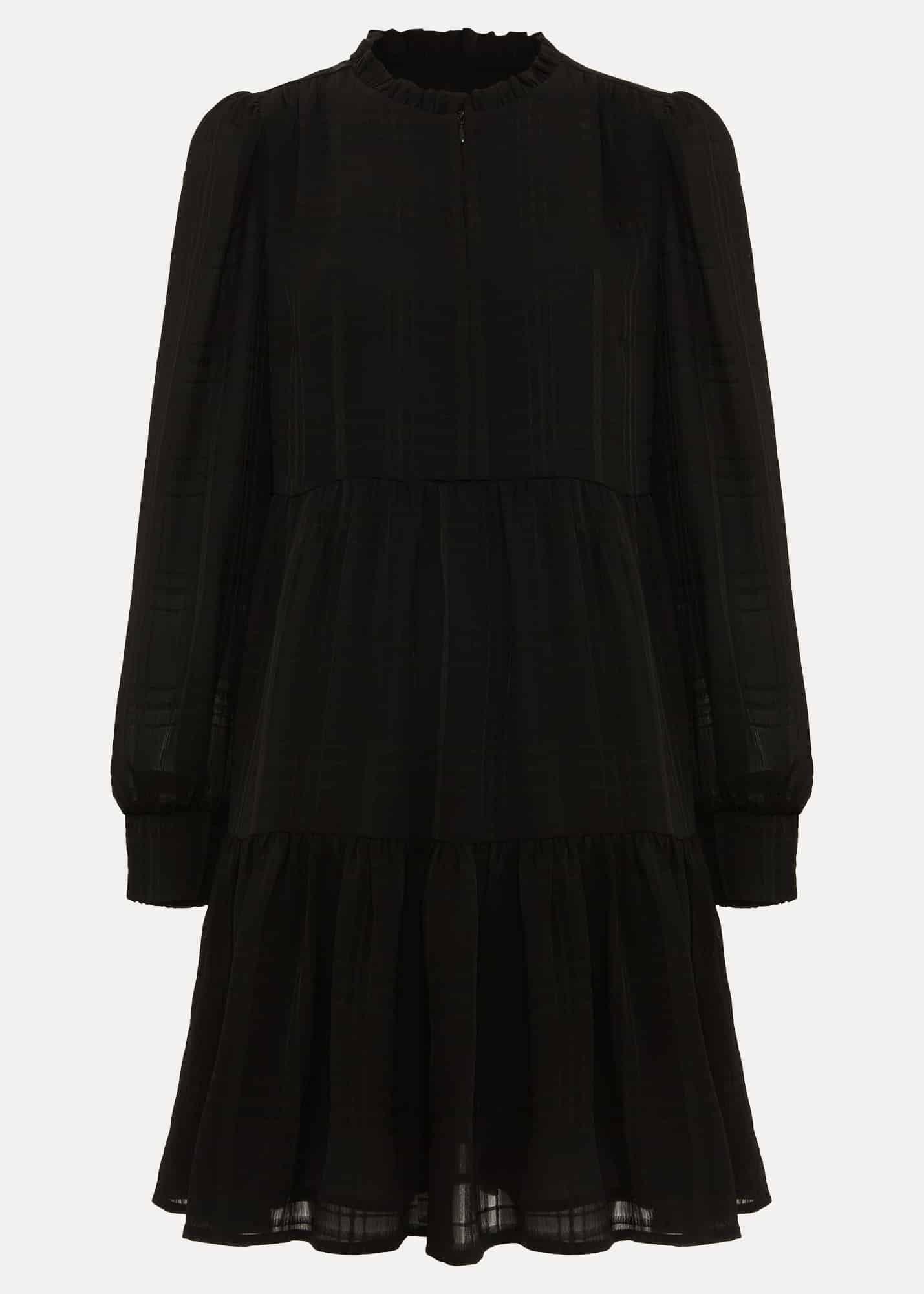 Shreya Check Swing Mini Dress