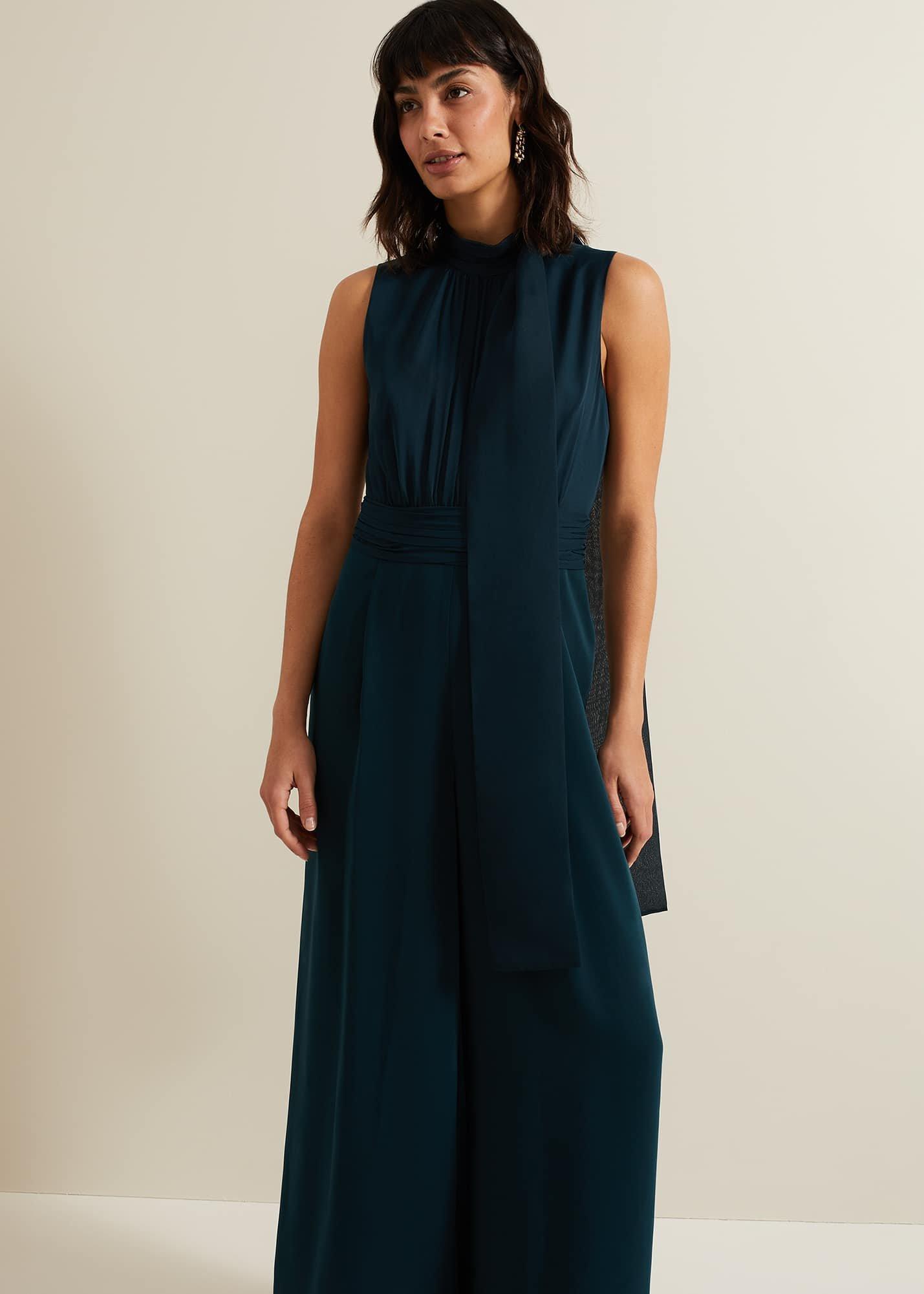 Neesa Green Wide Leg Jumpsuit
