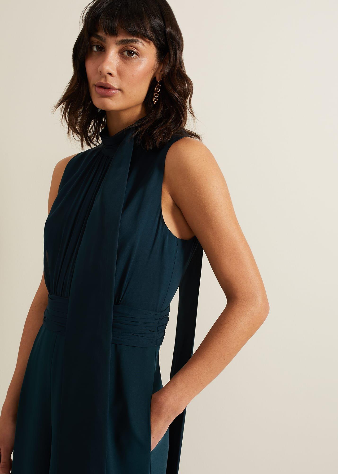 Neesa Green Wide Leg Jumpsuit