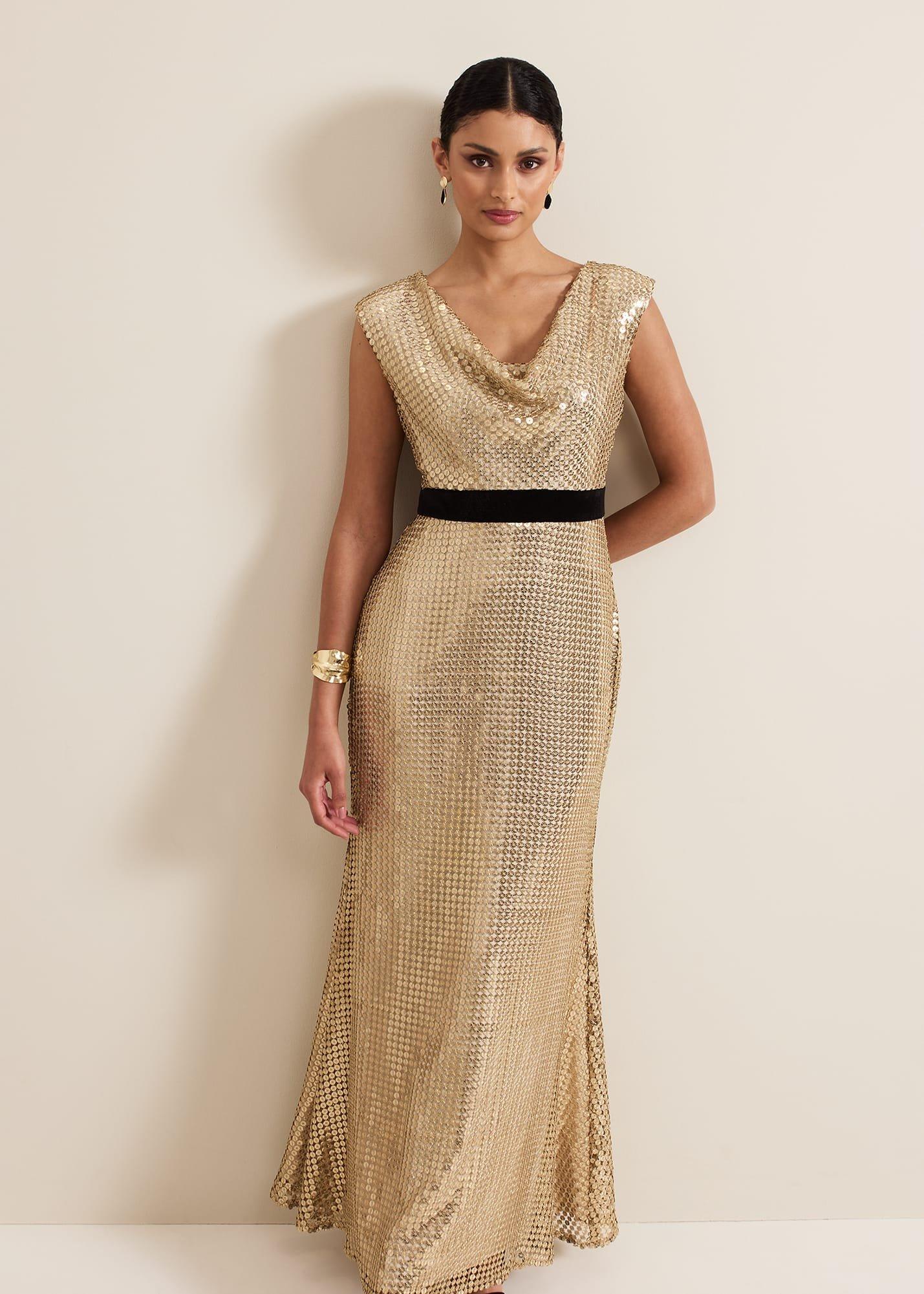 ${product-id}-Jamae Gold Sequin Maxi Dress-Gold-${view-type}