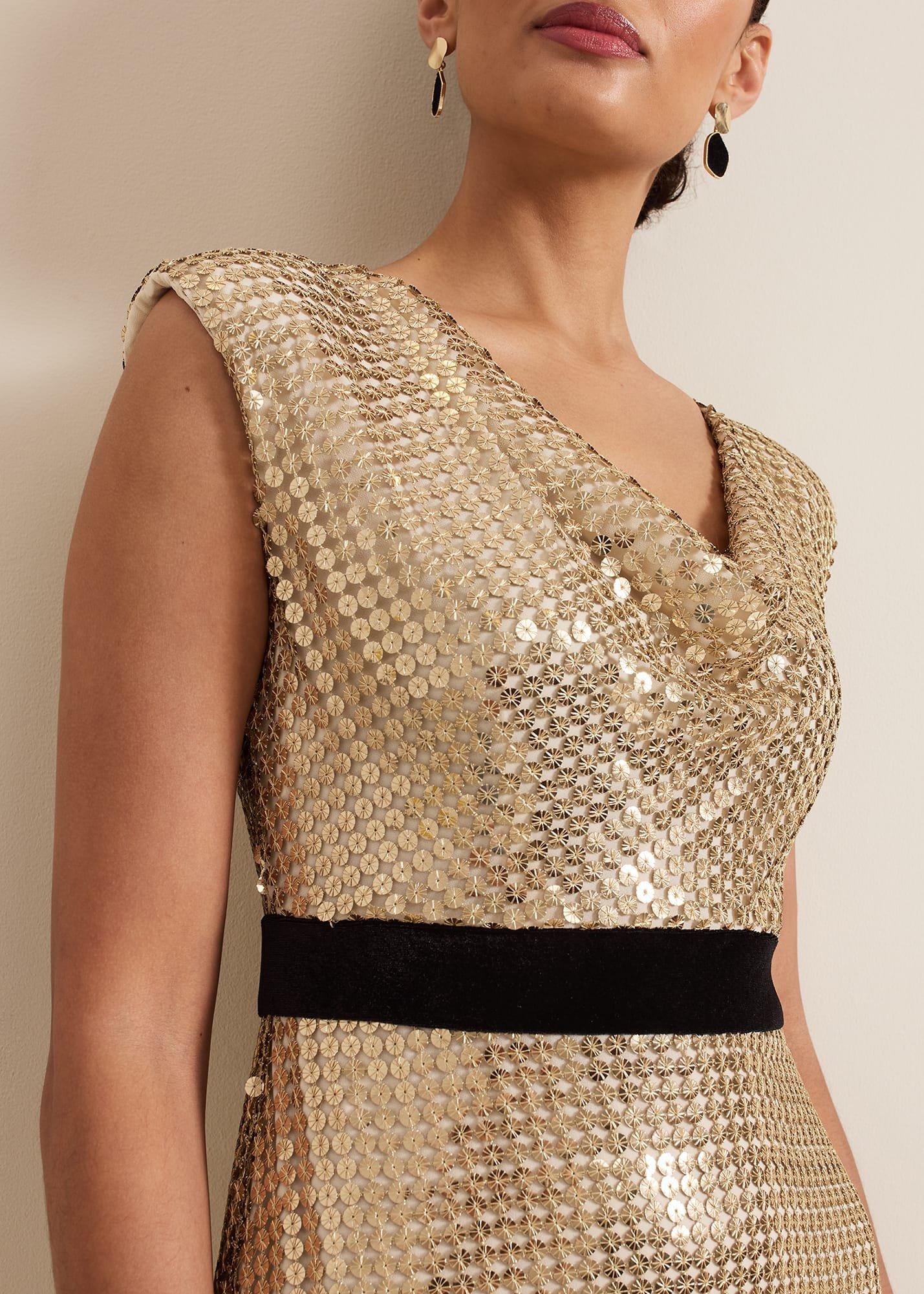 ${product-id}-Jamae Gold Sequin Maxi Dress-Gold-${view-type}