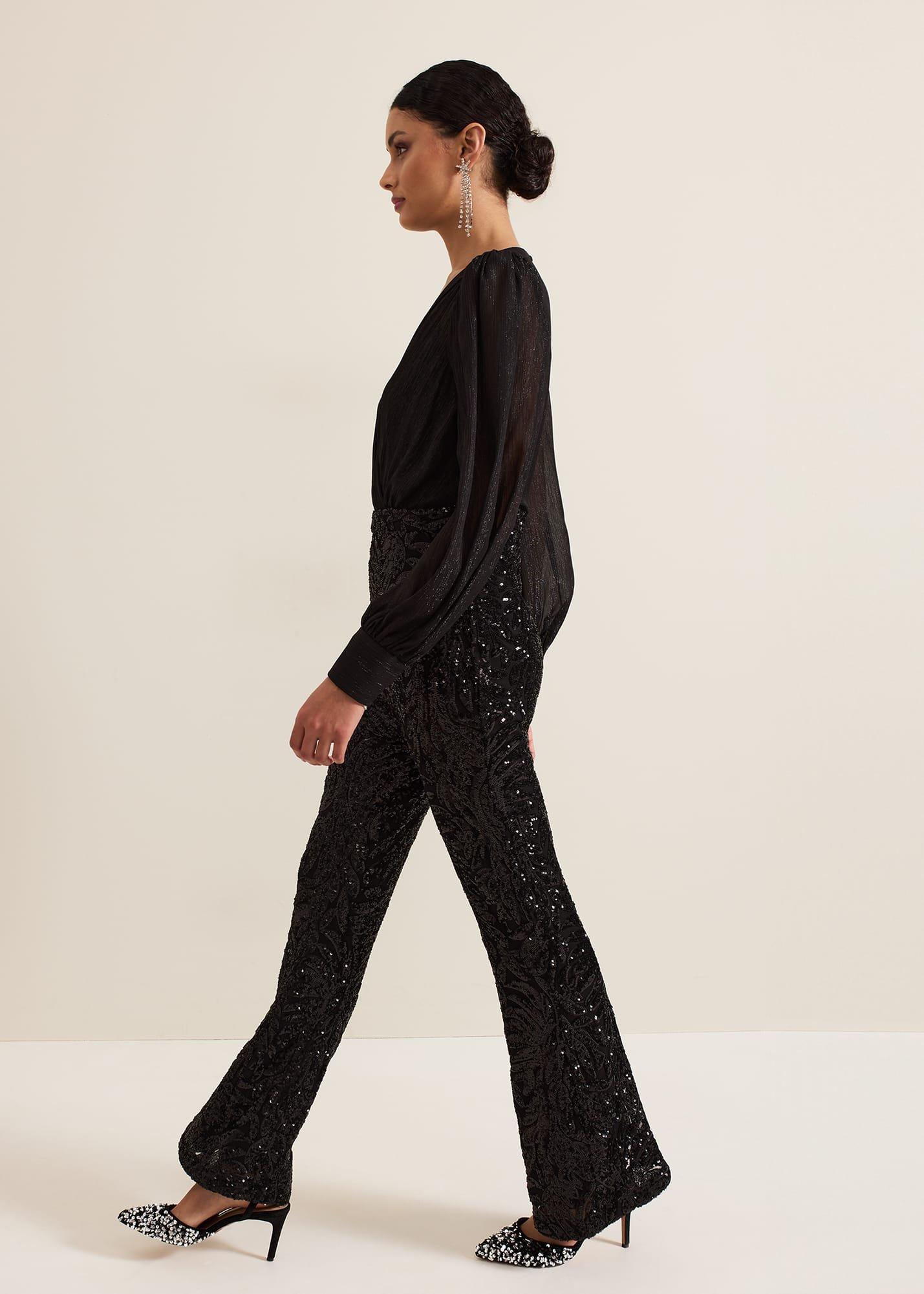 ${product-id}-Milena Black Sequin Jumpsuit-Black-${view-type}