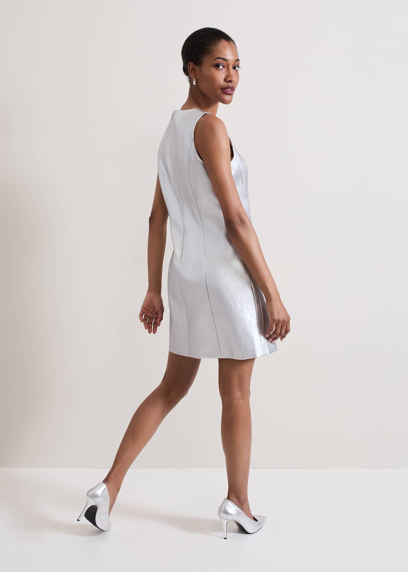 Ellora Silver Mini Dress