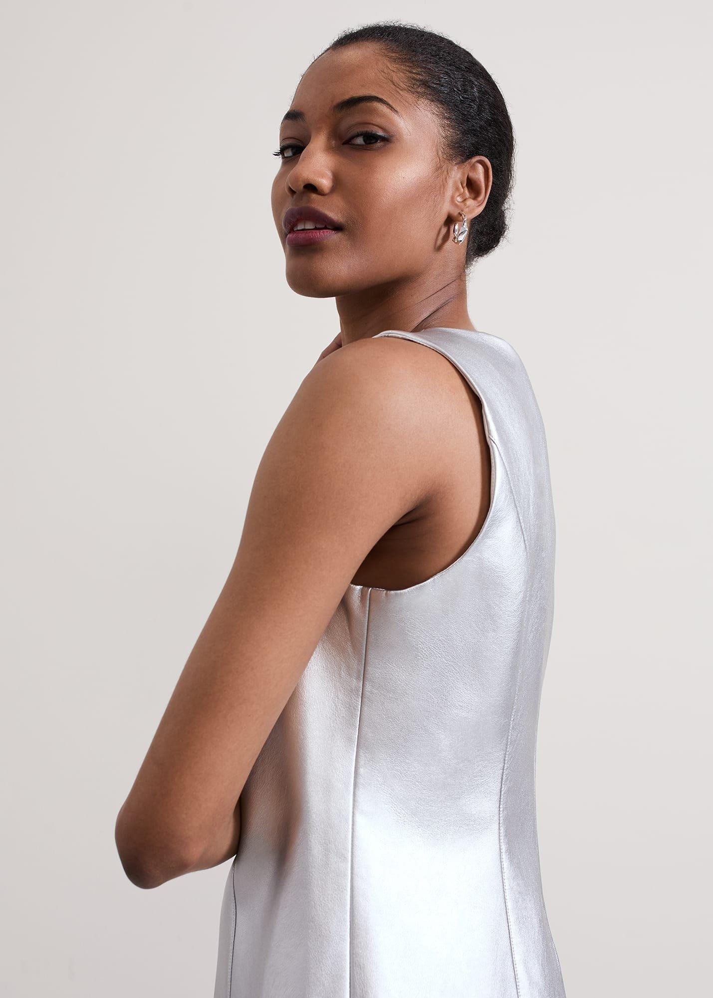 Ellora Silver Mini Dress