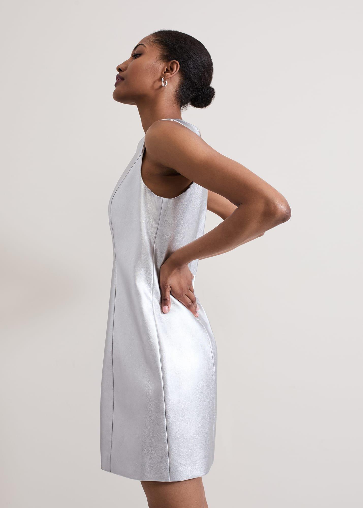 Ellora Silver Mini Dress