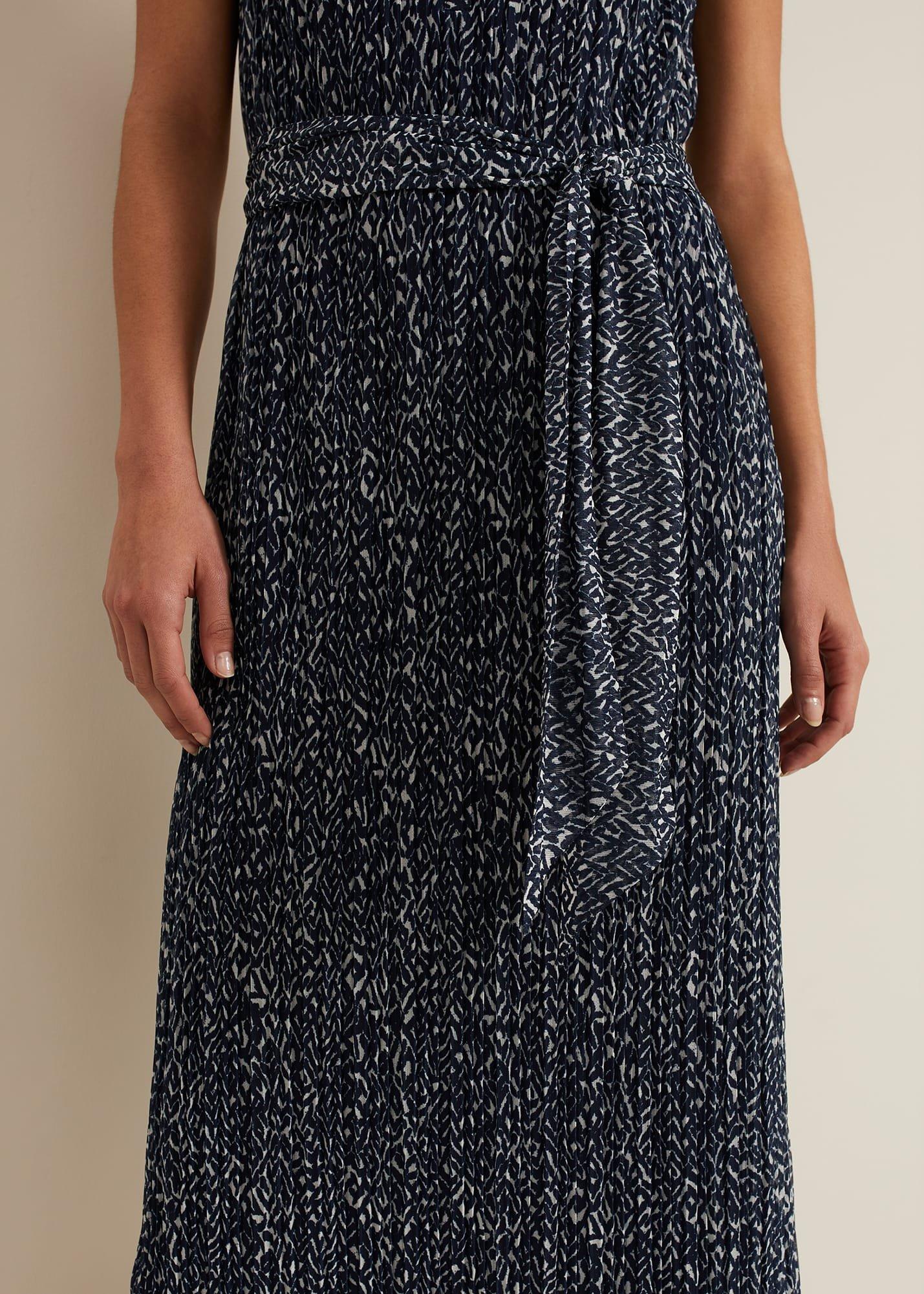 Adia Navy Jersey Shirt Dress