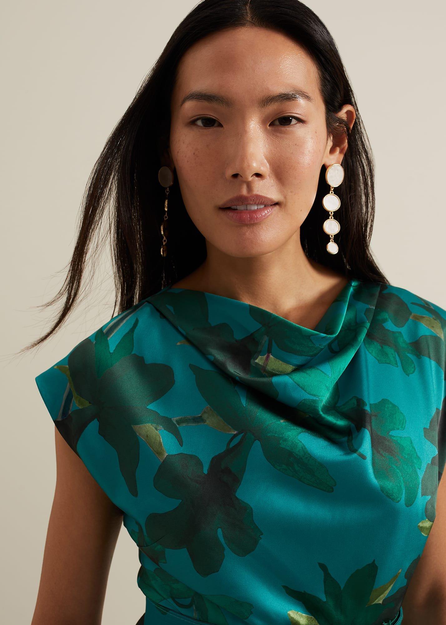 Sabrianna Print Midi Dress