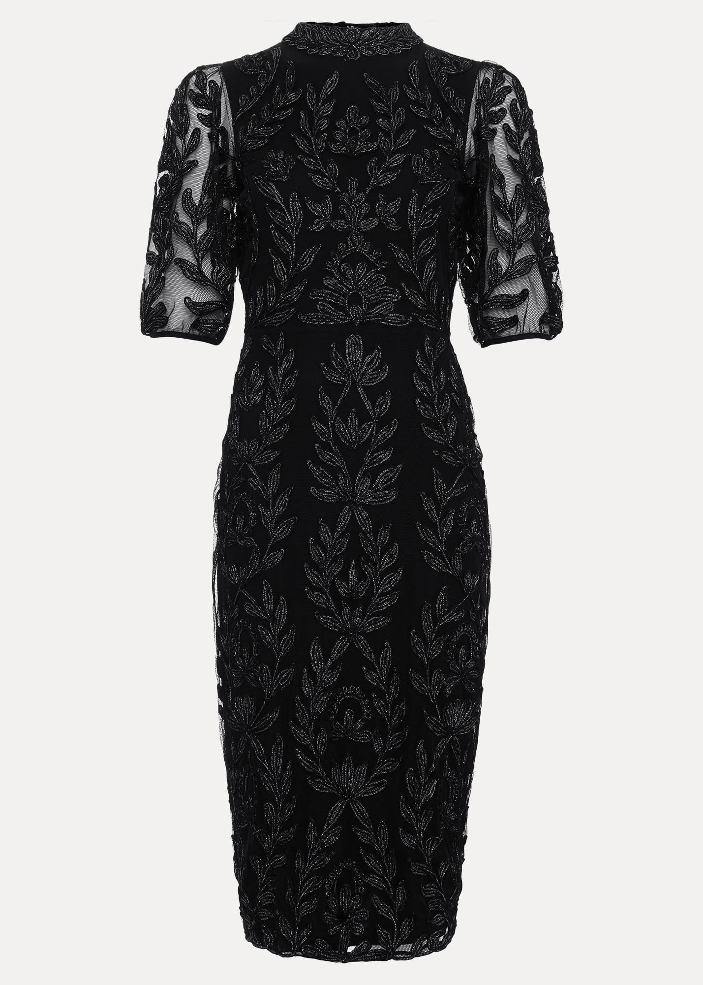 Misha Tapework Shimmer Dress
