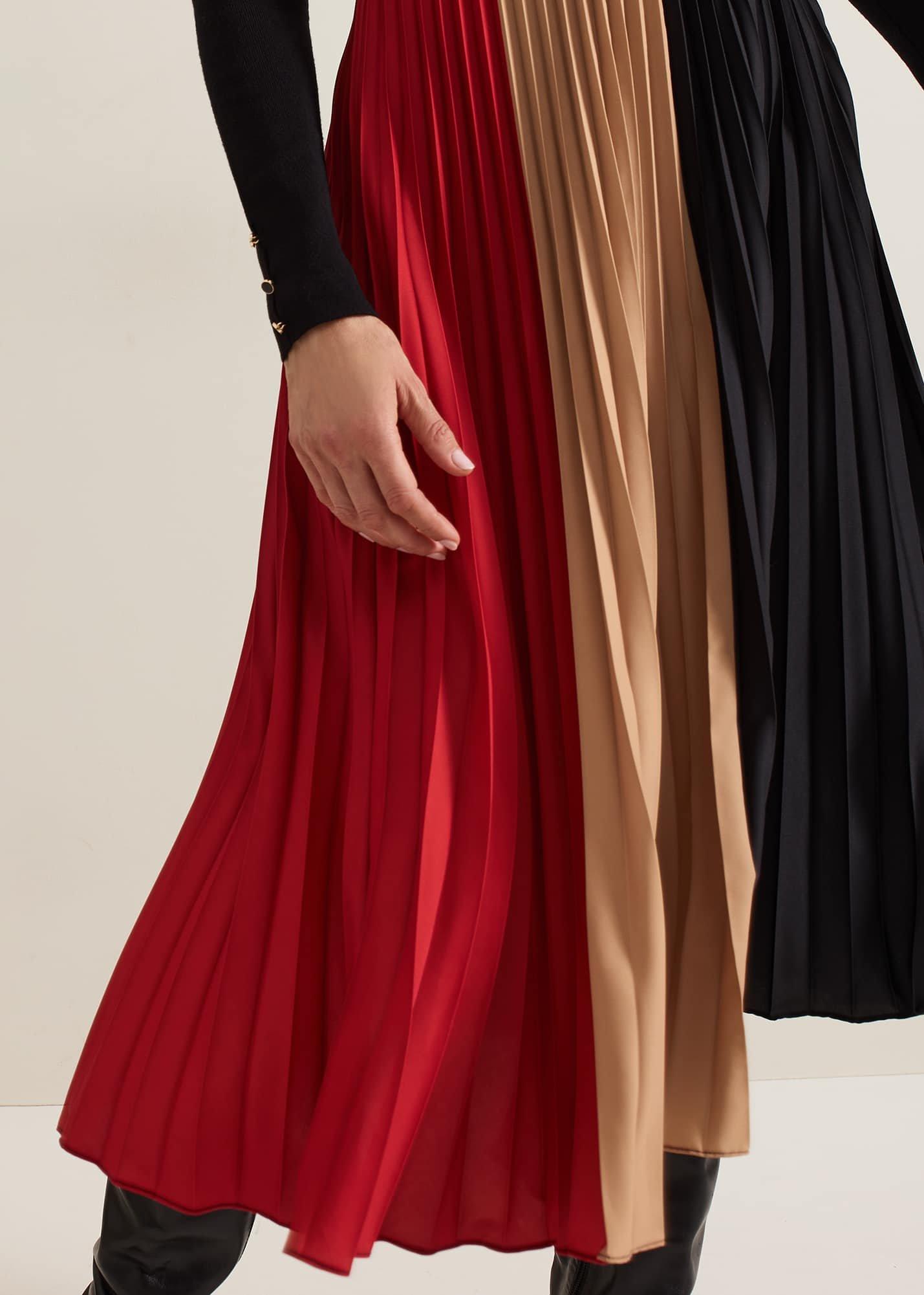 Kiera Colourblock Woven Hem Midi Dress