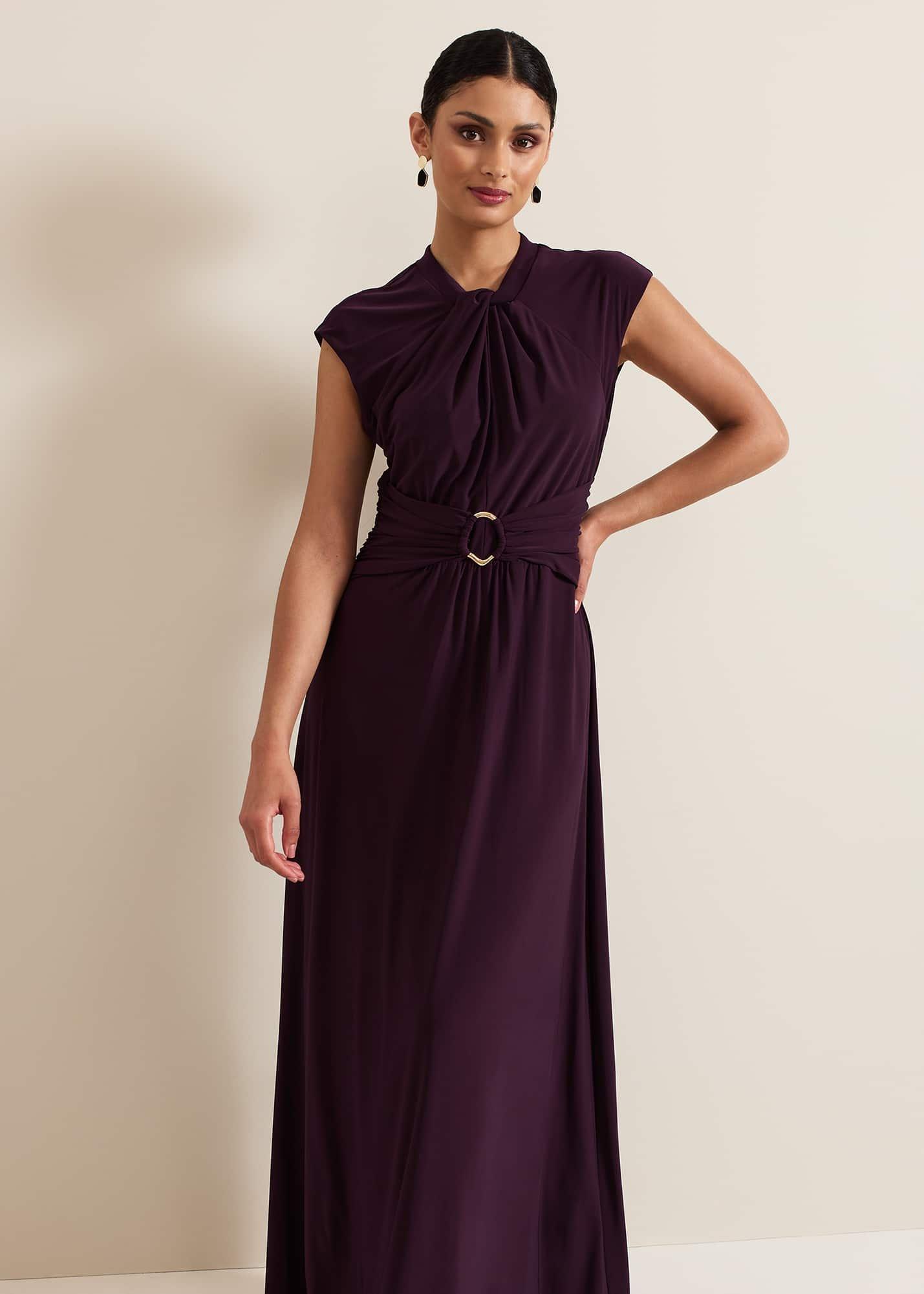 ${product-id}-Tolly Burgundy Jersey Maxi Dress-Burgundy-${view-type}