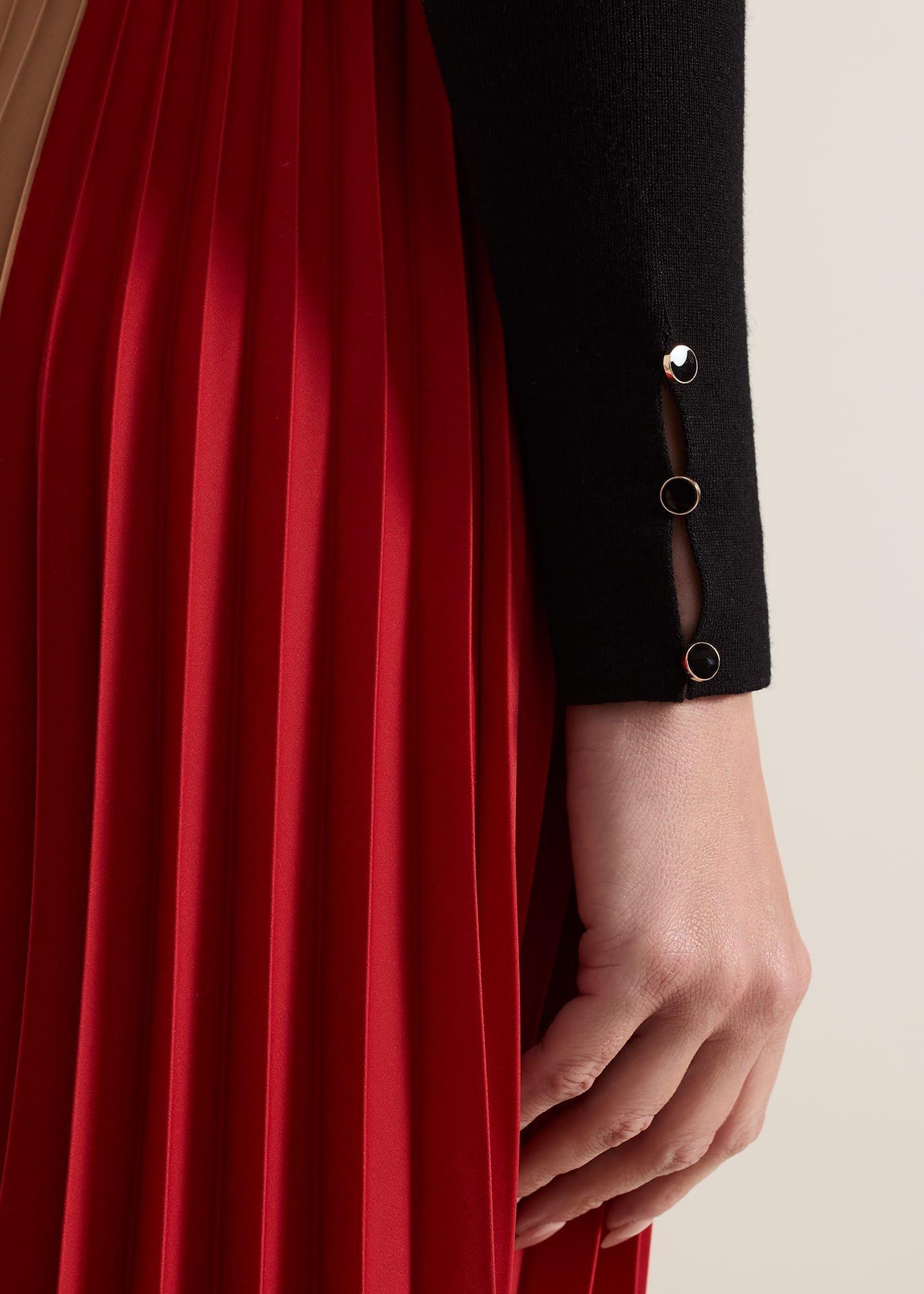 Petite Kiera Colourblock Midi Dress