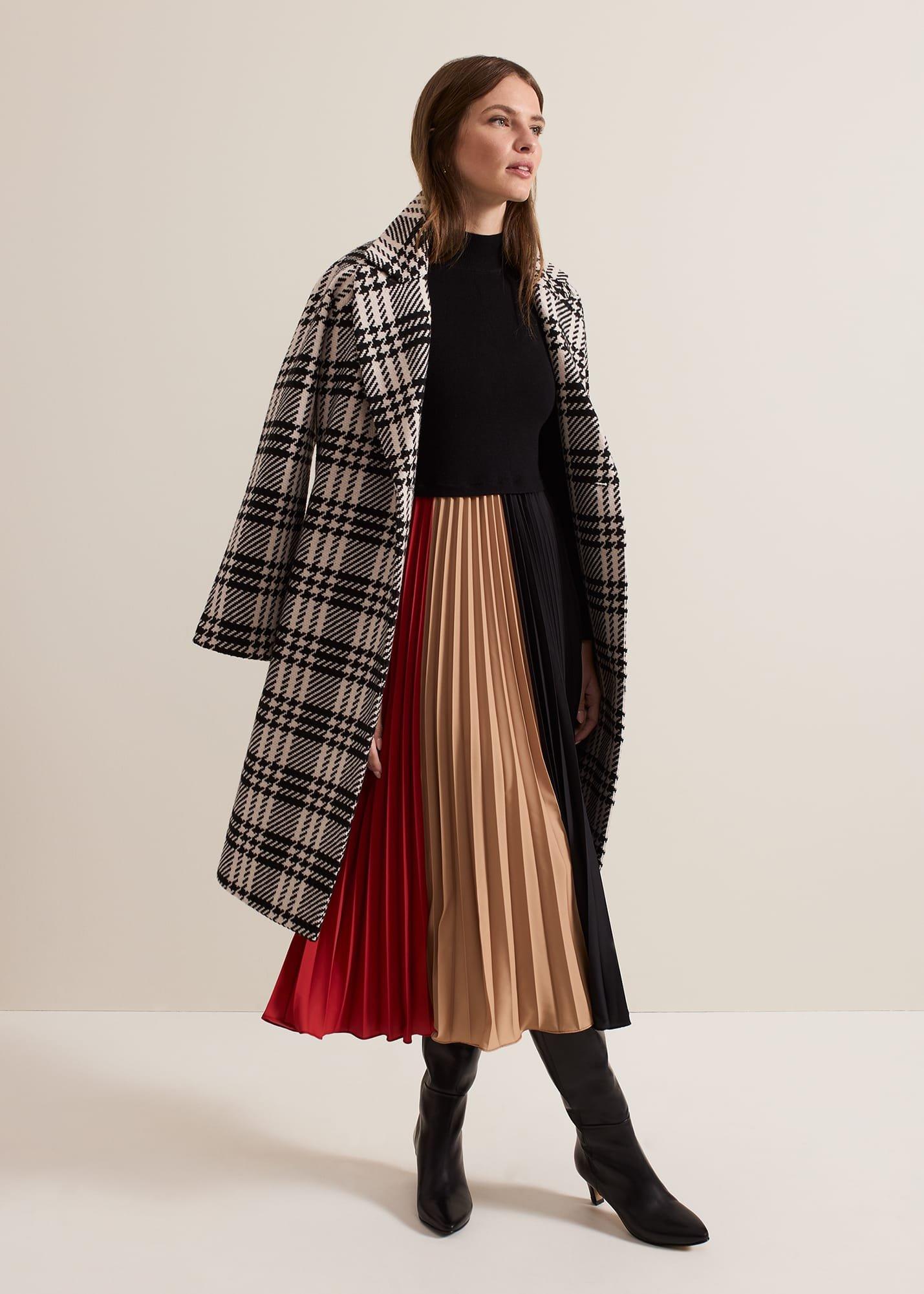 Petite Kiera Colourblock Midi Dress