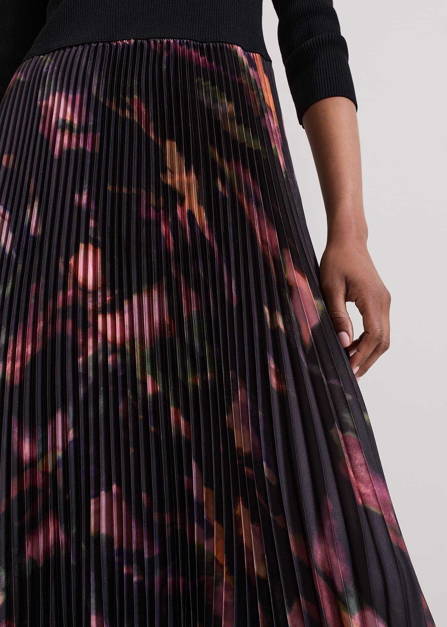 Rhea Woven Hem Abstract Dress