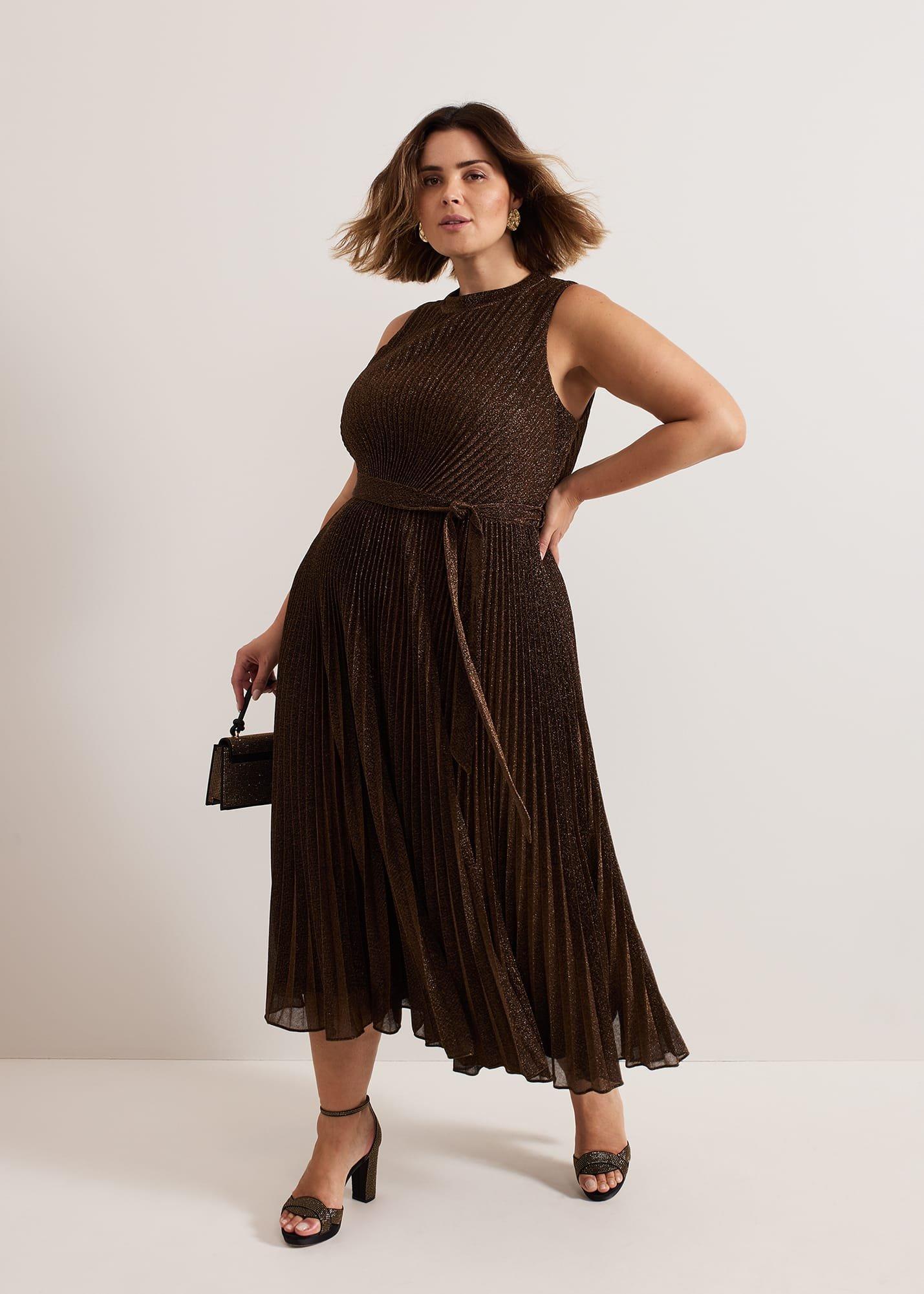 ${product-id}-Simara Sparkle Pleat Dress-Multi-Coloured-${view-type}
