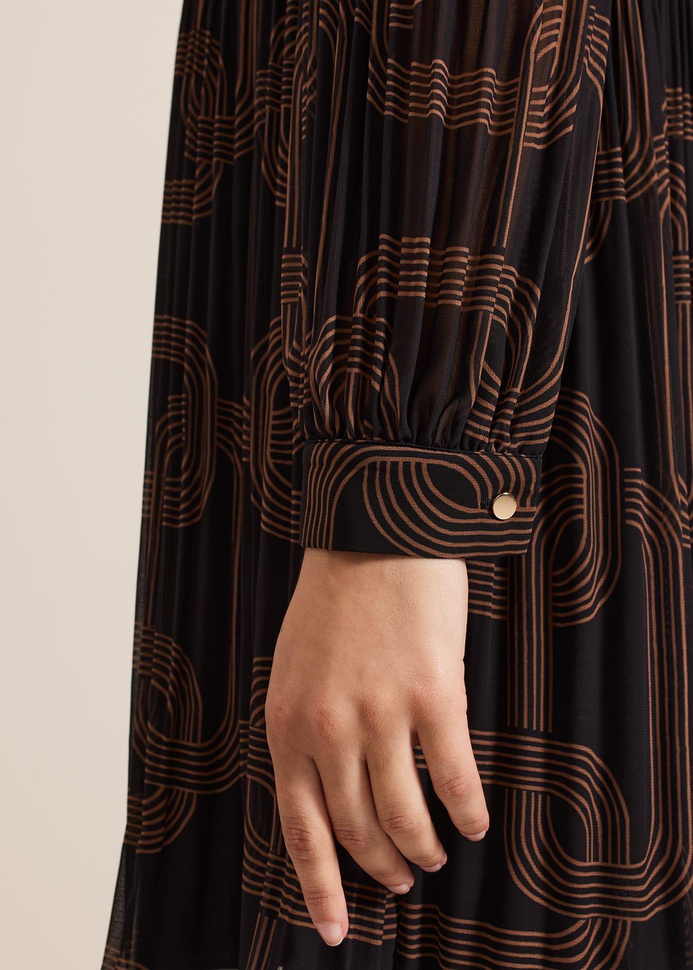 Ella Black Chain Swing Dress