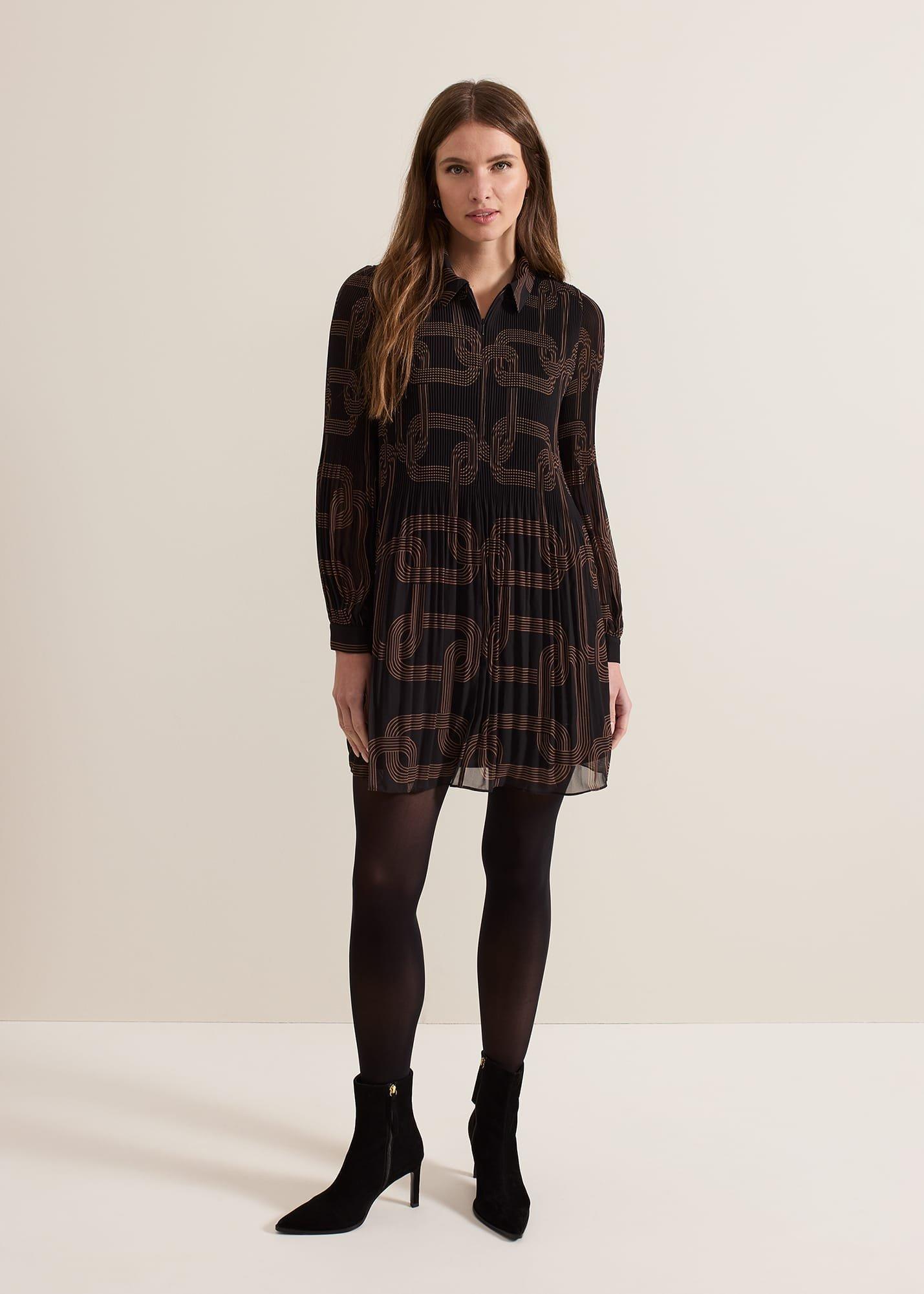 petite-ella-black-chain-swing-dress