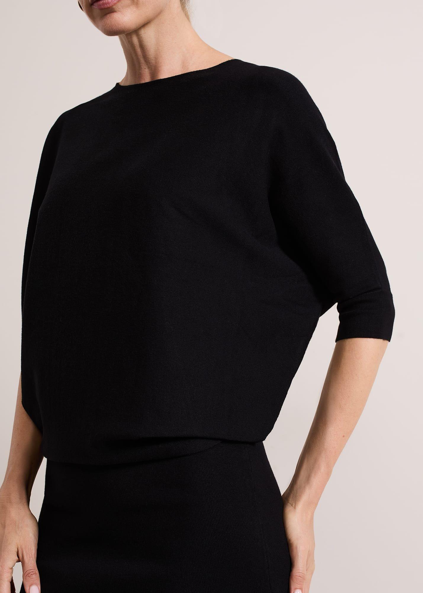 ${product-id}-Becca Batwing Knitted Dress-Black-${view-type}