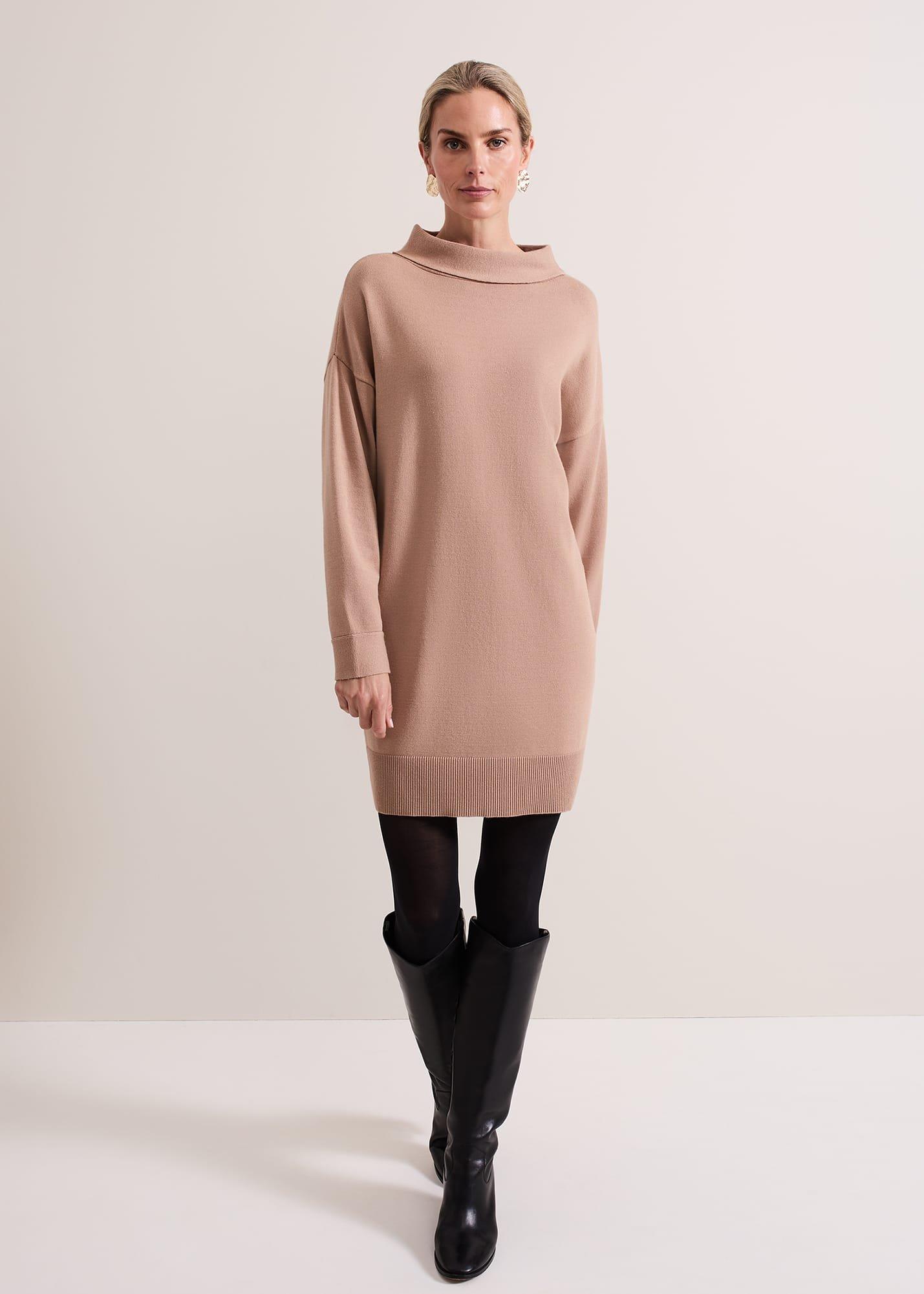 Skylar Funnel Neck Jumper Dress