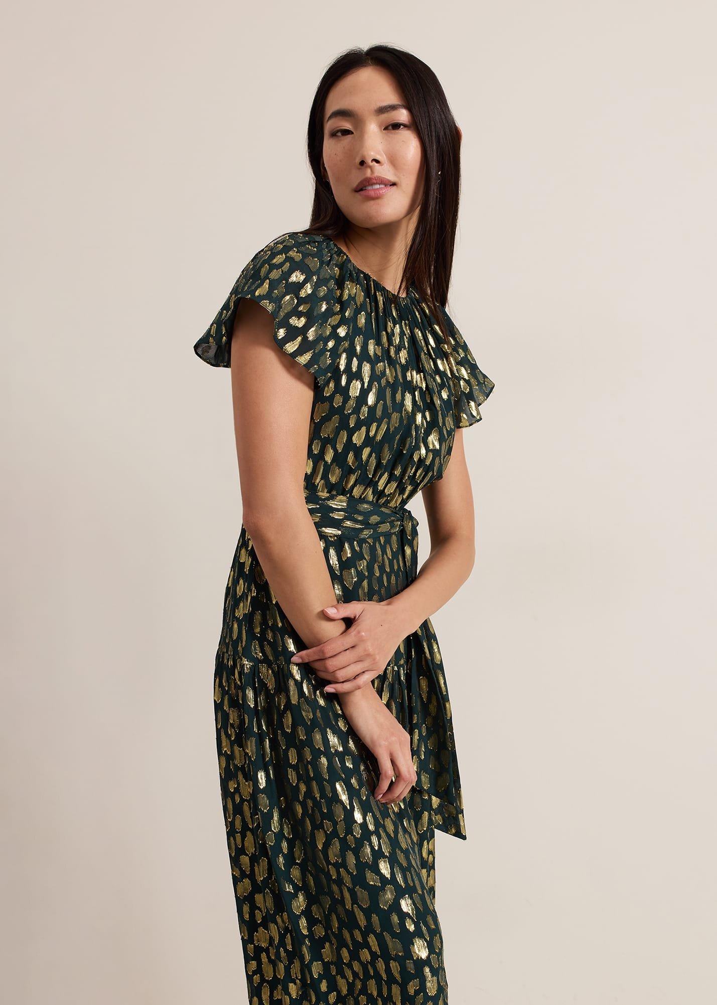 Lilani Shimmer Midi Dress