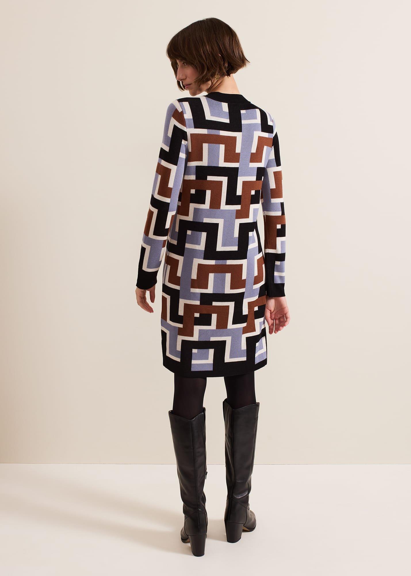 Brianna Jacquard Tunic Knitted Dress