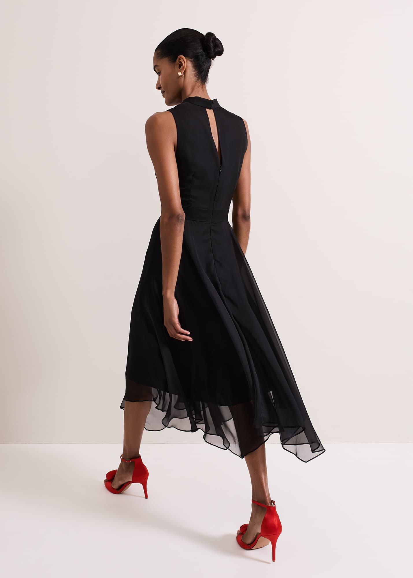Lucia Chiffon Floral Midi Dress