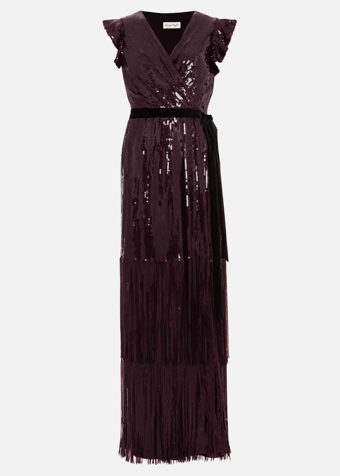 Chanai Sequin Wrap Maxi Dress