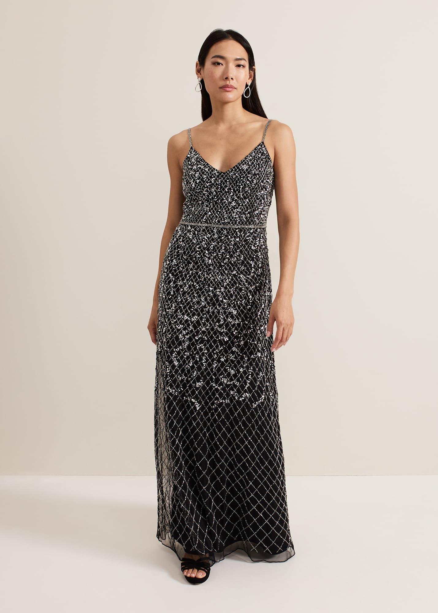 Alexia Sequin Embelished Maxi Dress