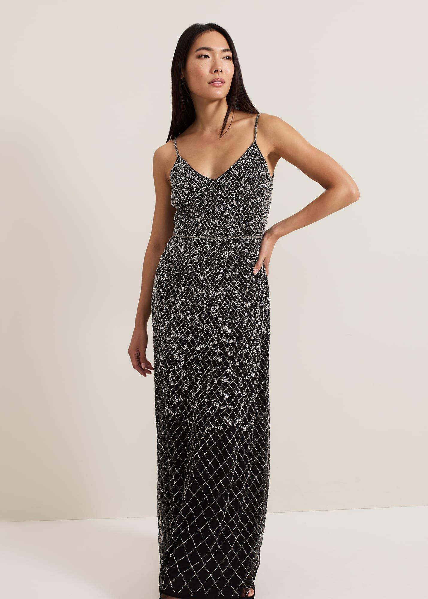 ${product-id}-Alexia Sequin Embelished Maxi Dress-Black-${view-type}