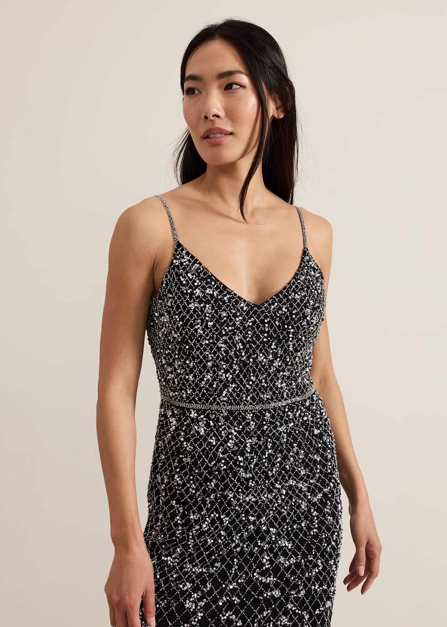 ${product-id}-Alexia Sequin Embelished Maxi Dress-Black-${view-type}