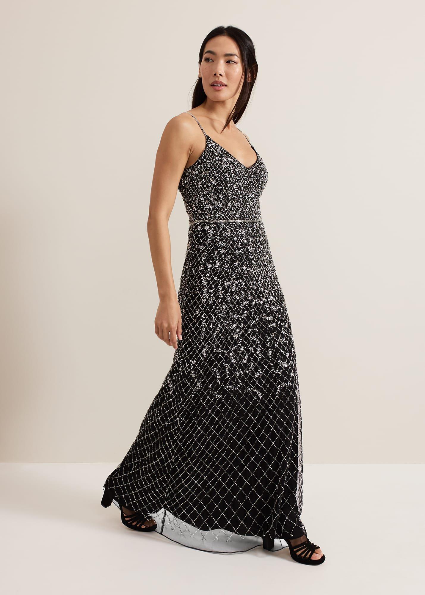${product-id}-Alexia Sequin Embelished Maxi Dress-Black-${view-type}