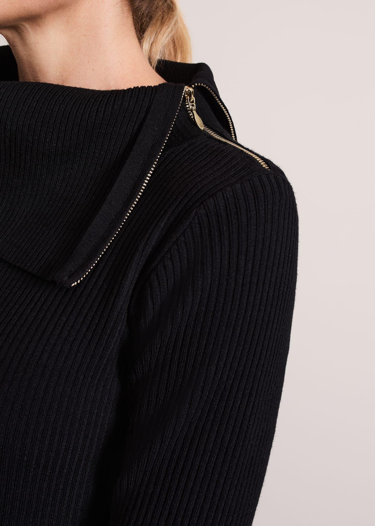 Hartley Zip Ribbed Column Dress